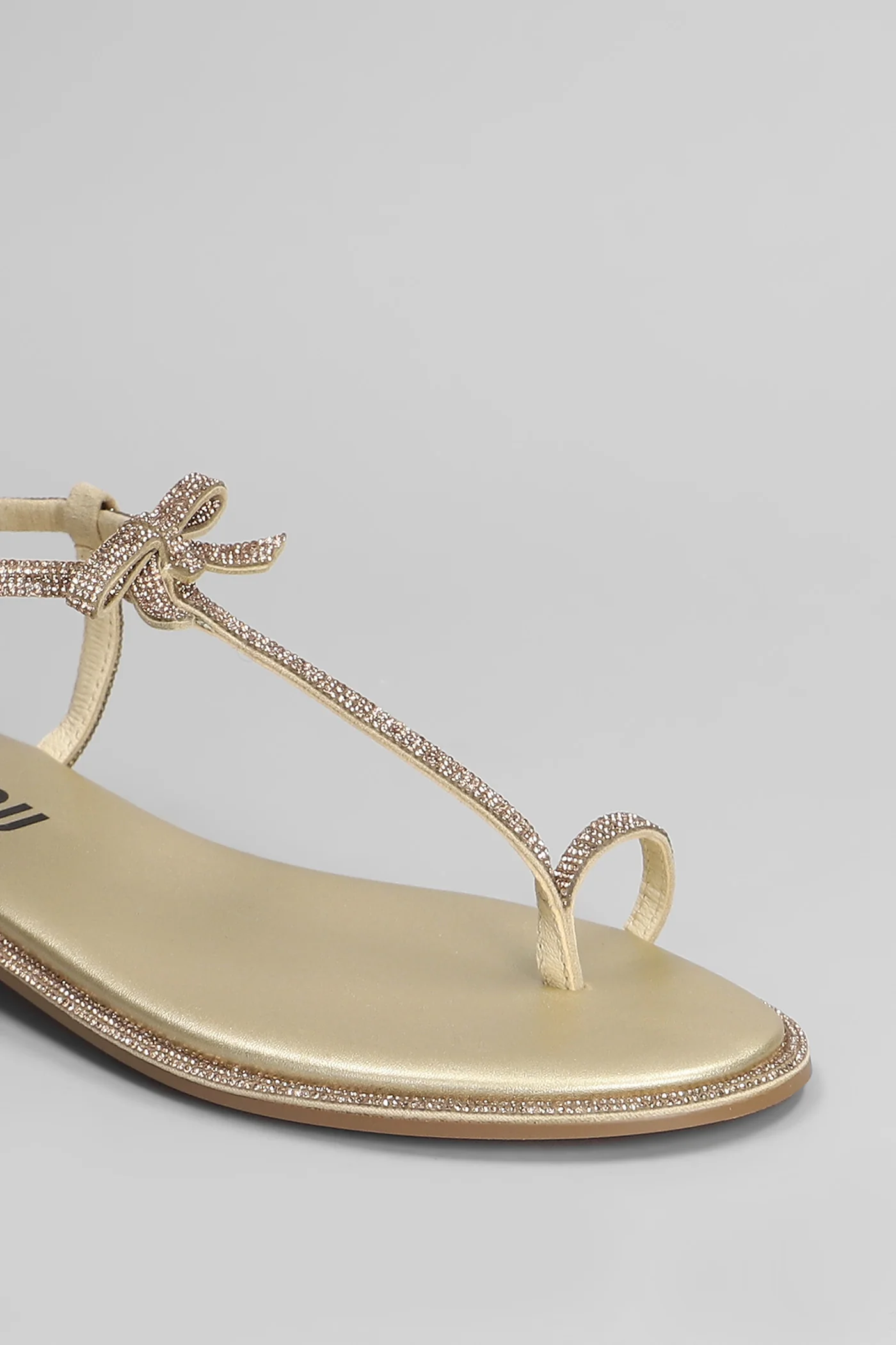 Erin Flats in gold leather - Image 5