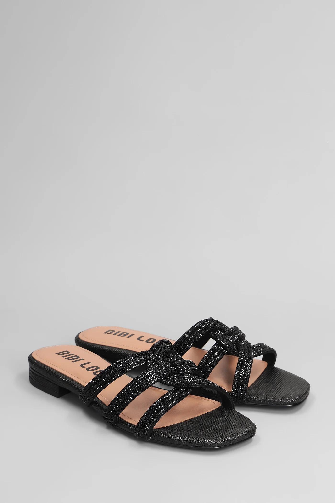 Eve Flats in black raffia - Image 2