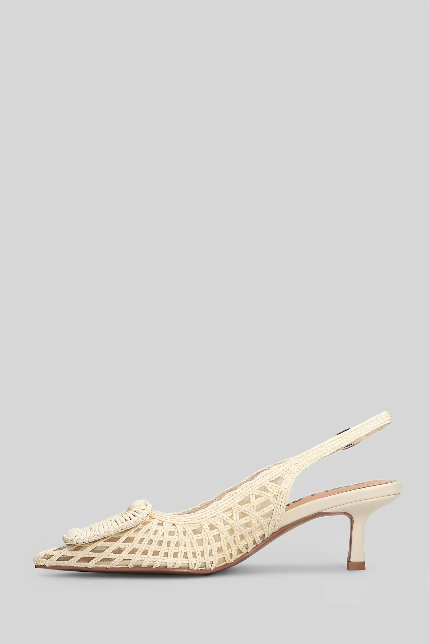 Hazel Pump 55 Pumps in white fabric - Image 3