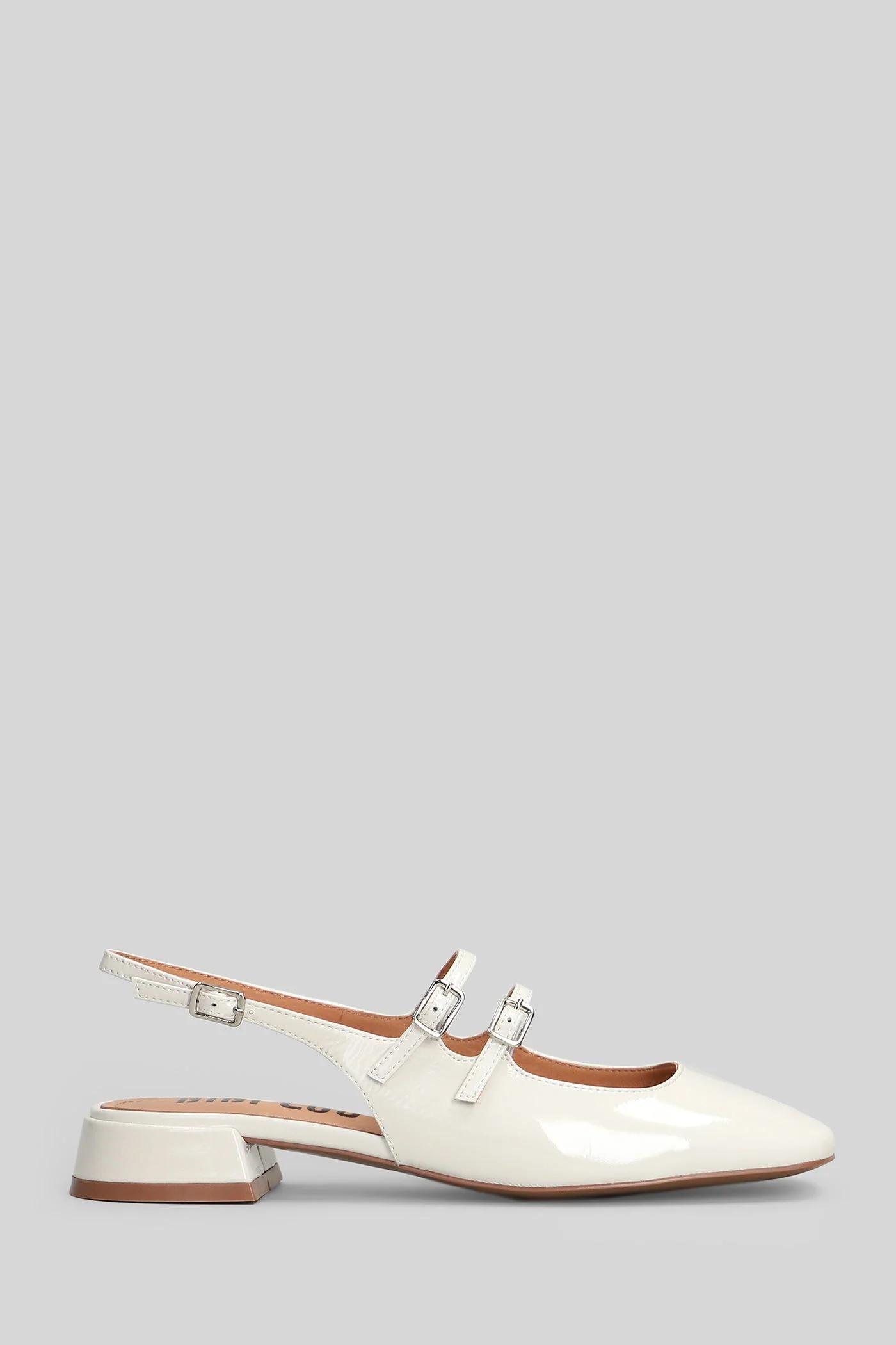 Hina 25 Pump Pumps in white patent leather