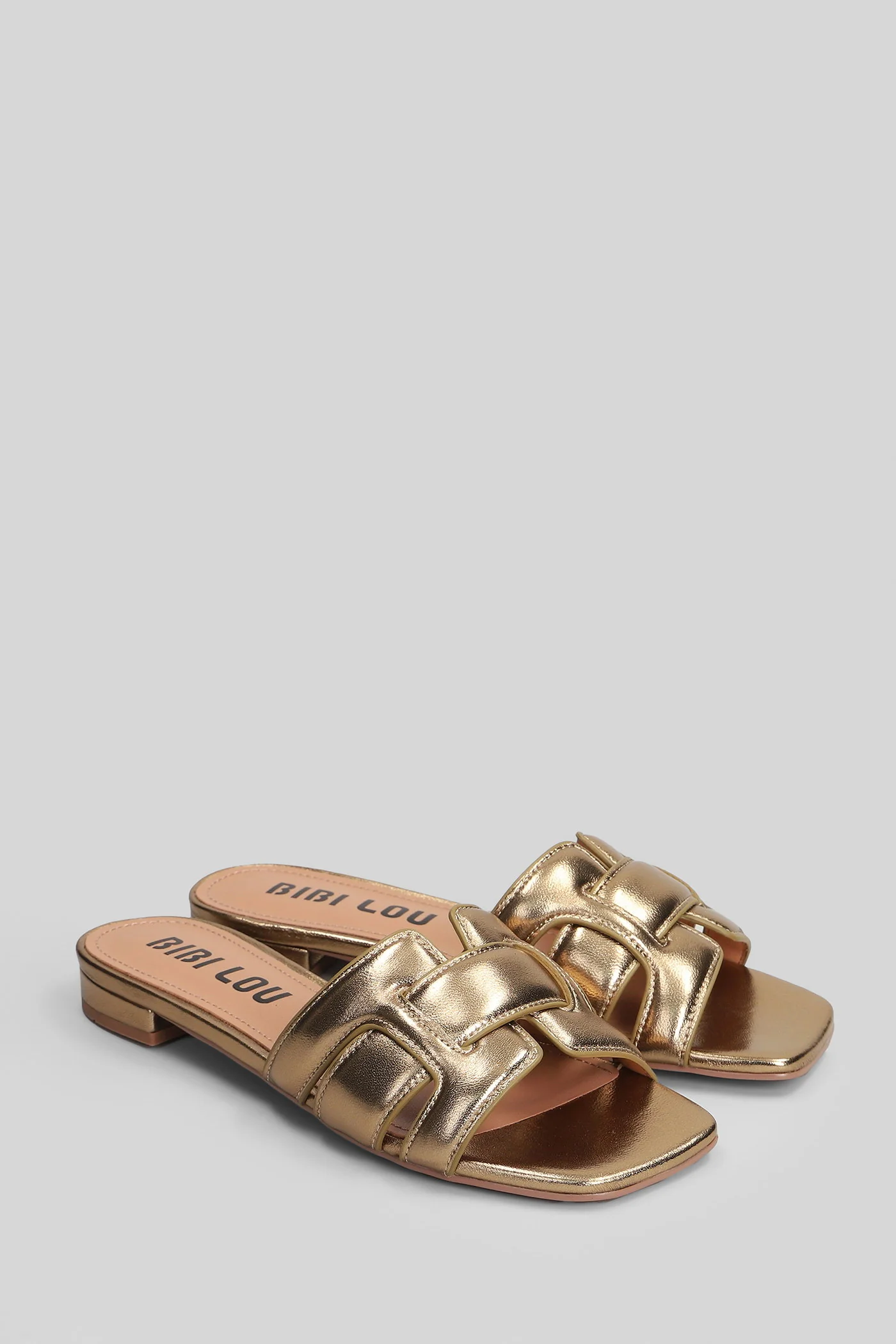 Holly Flat Flat sandal-slipper in bronze leather - Image 2
