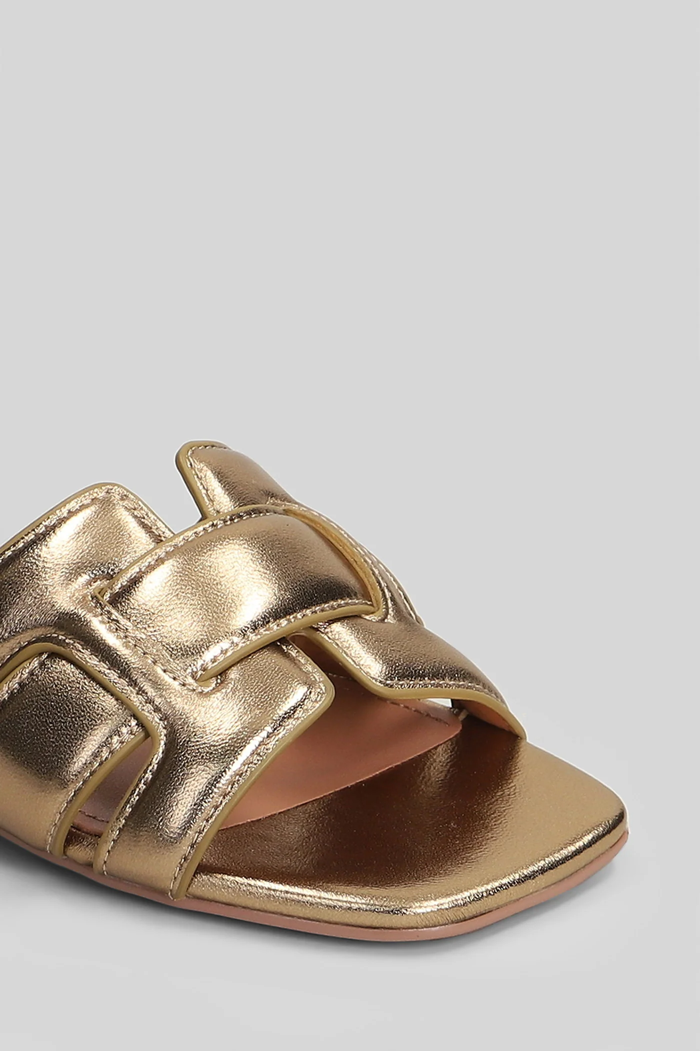 Holly Flat Flat sandal-slipper in bronze leather - Image 5
