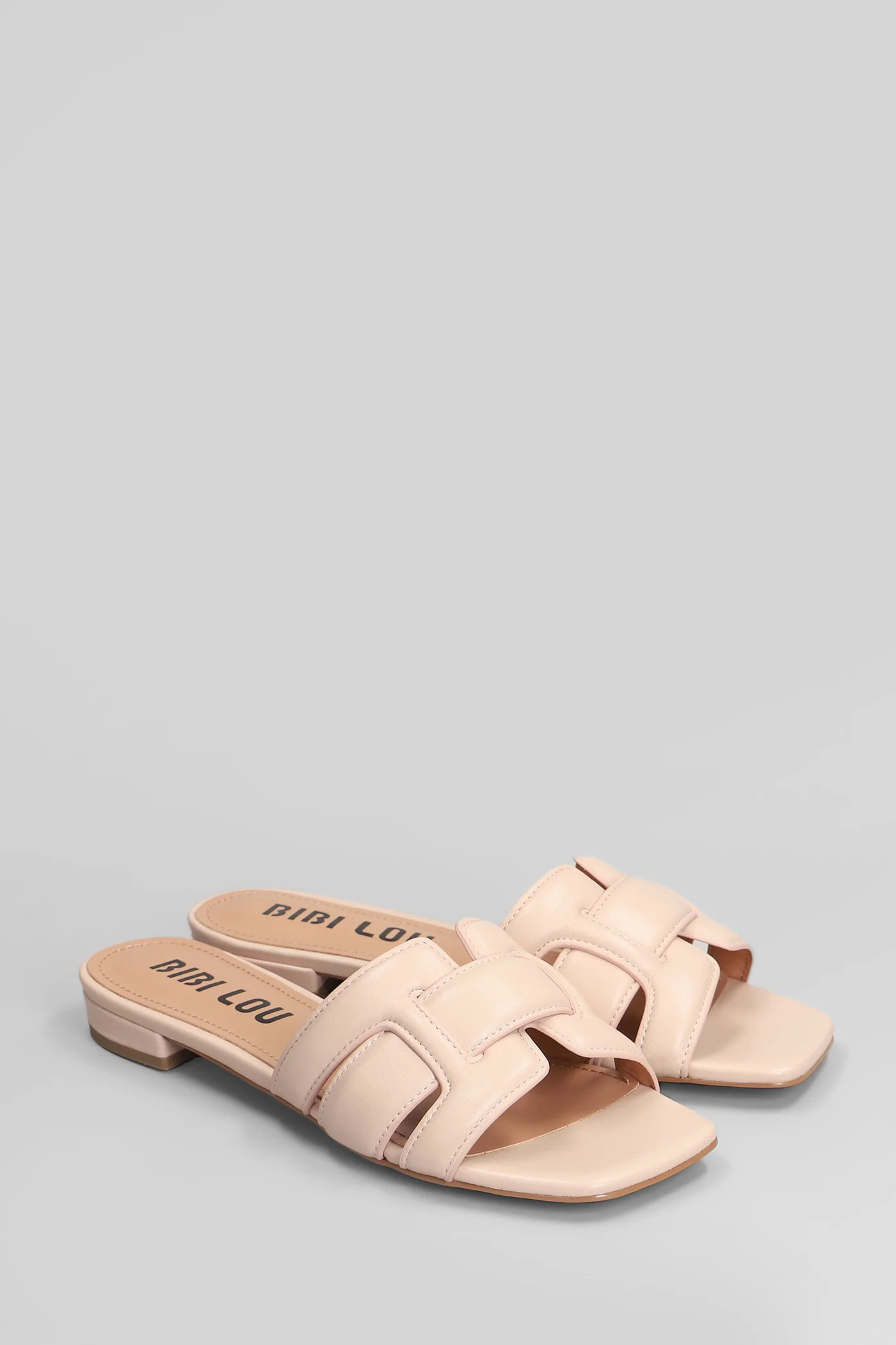 Holly Flat Flats in rose-pink leather - Image 2