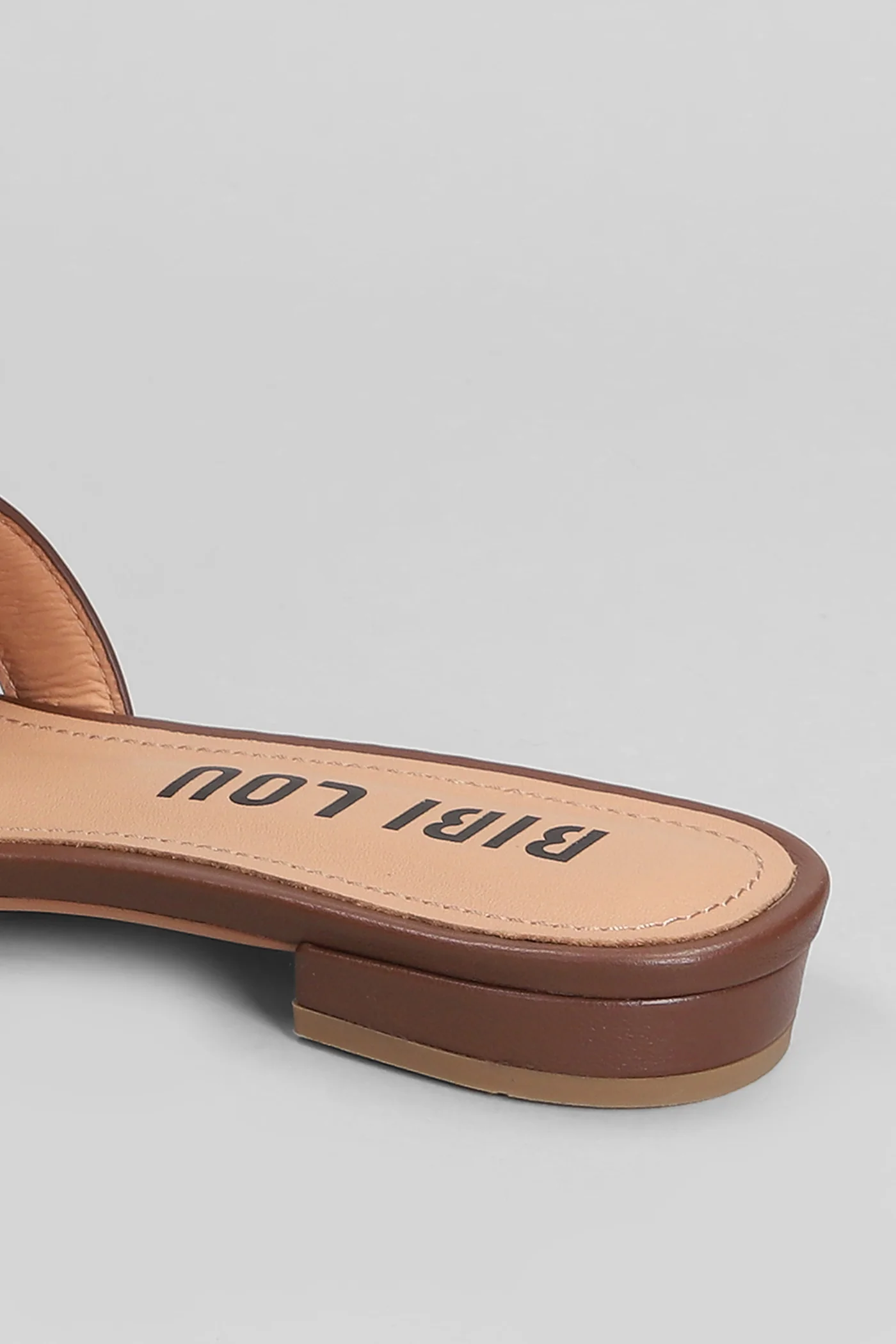 Holly Flats in brown leather - Image 5