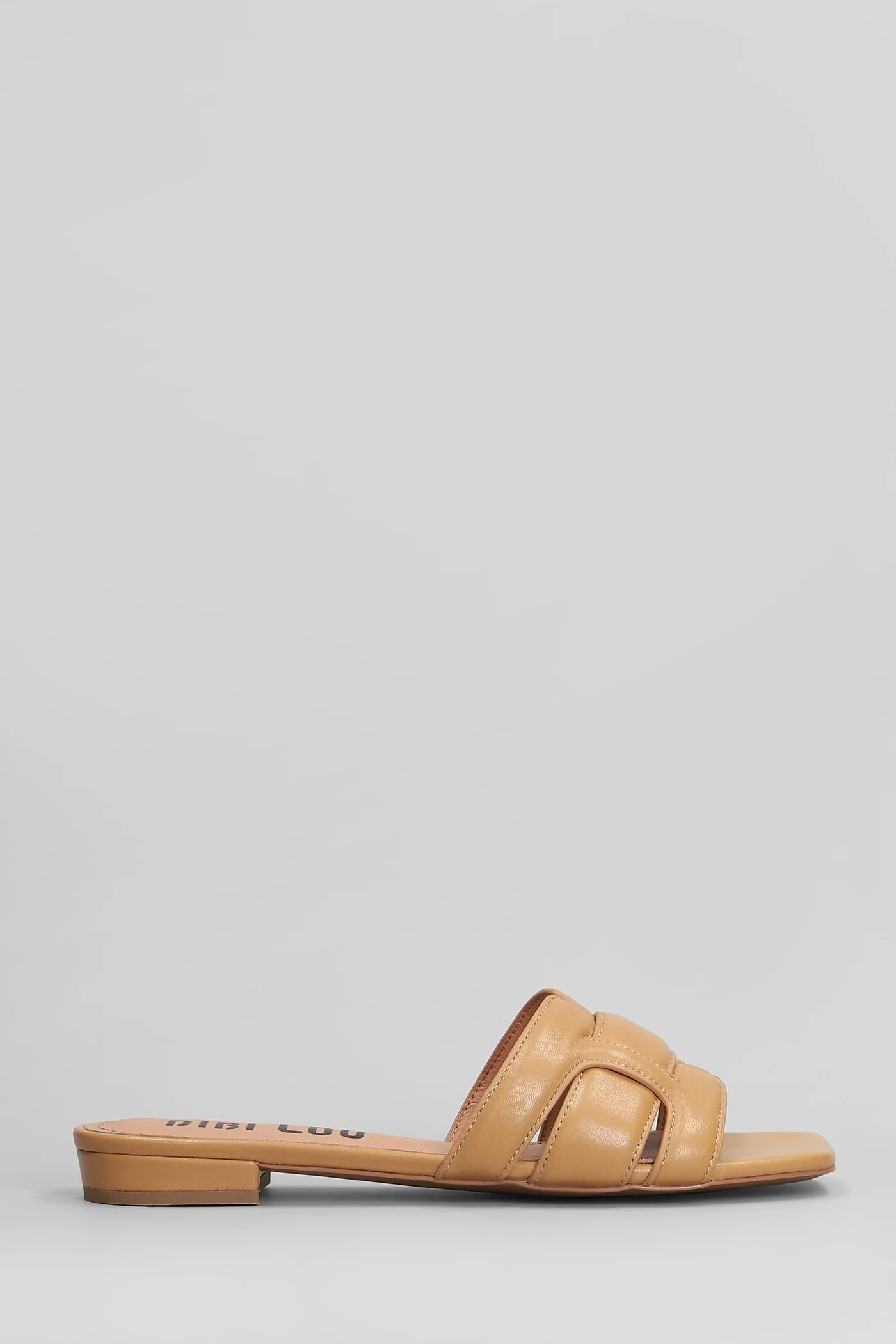 Holly Flats in Camel leather