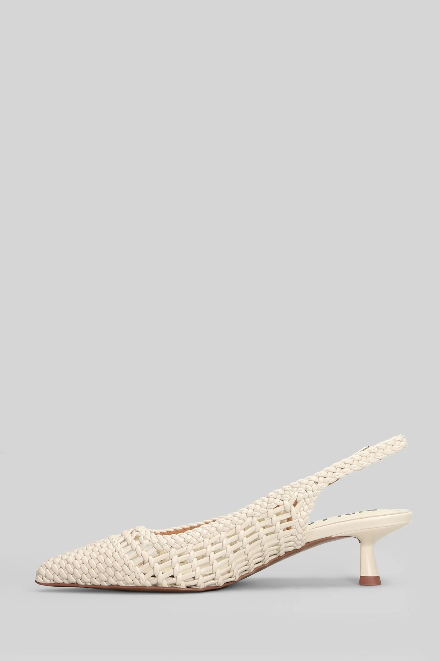 Kou 40 Pumps in beige leather - Image 2
