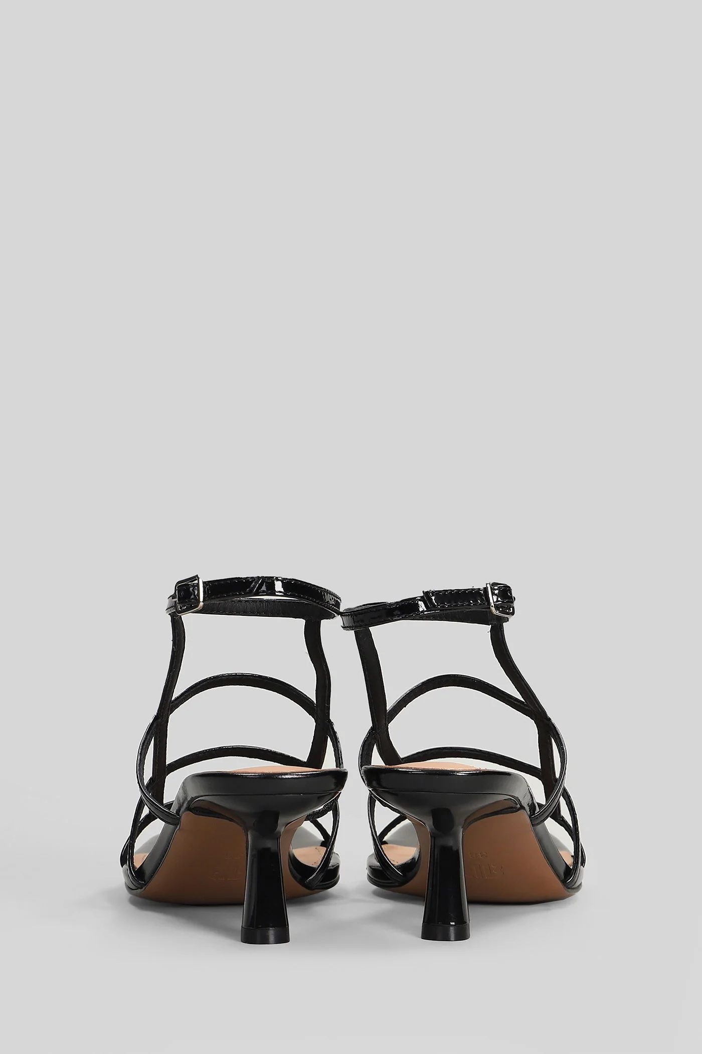 Lint 55 Sandals in black leather - Image 4