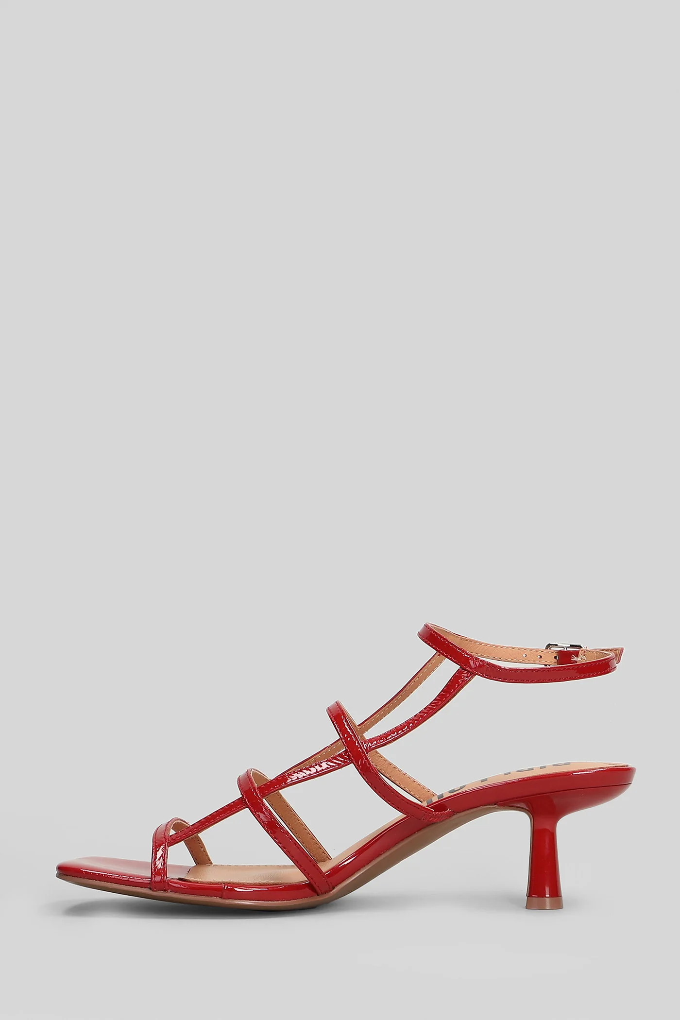 Lint 55 Sandals in red leather - Image 3