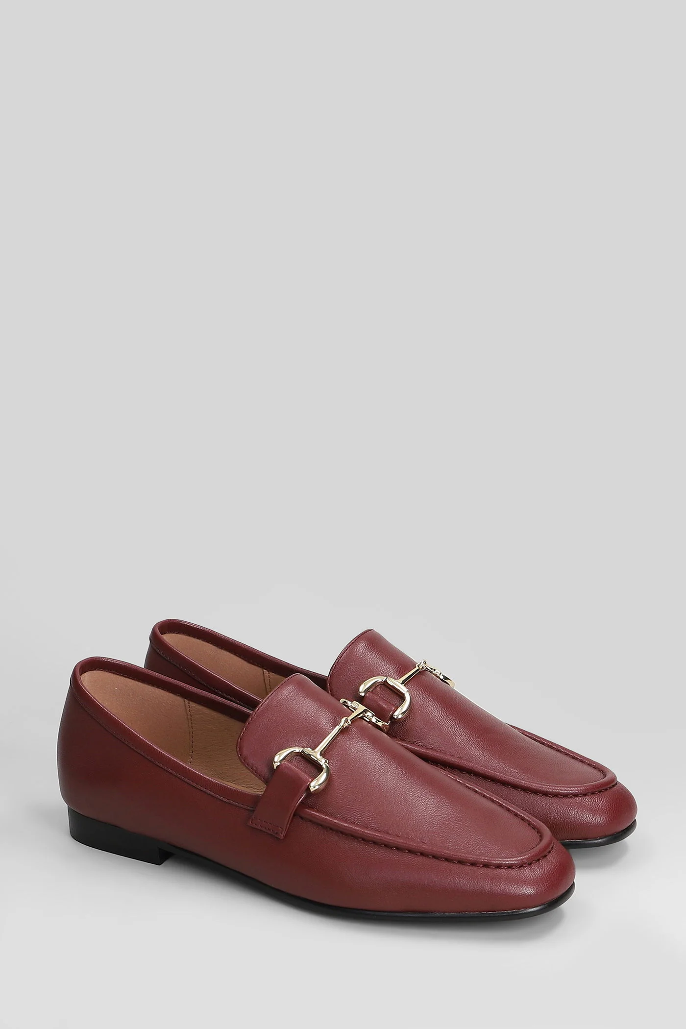 Loafers in bordeaux leather - Image 2