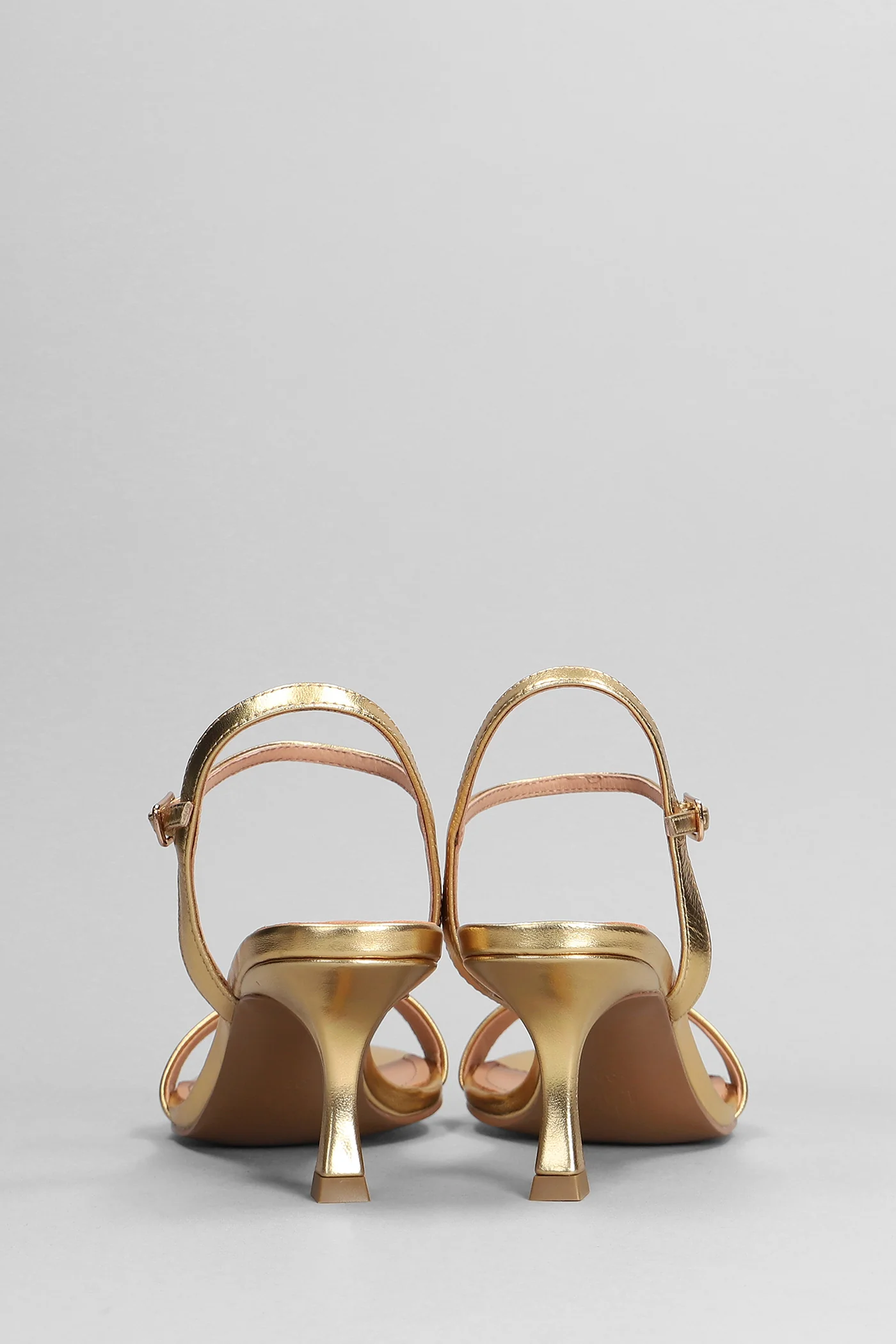 Lotus 65 Sandals in gold leather - Image 4