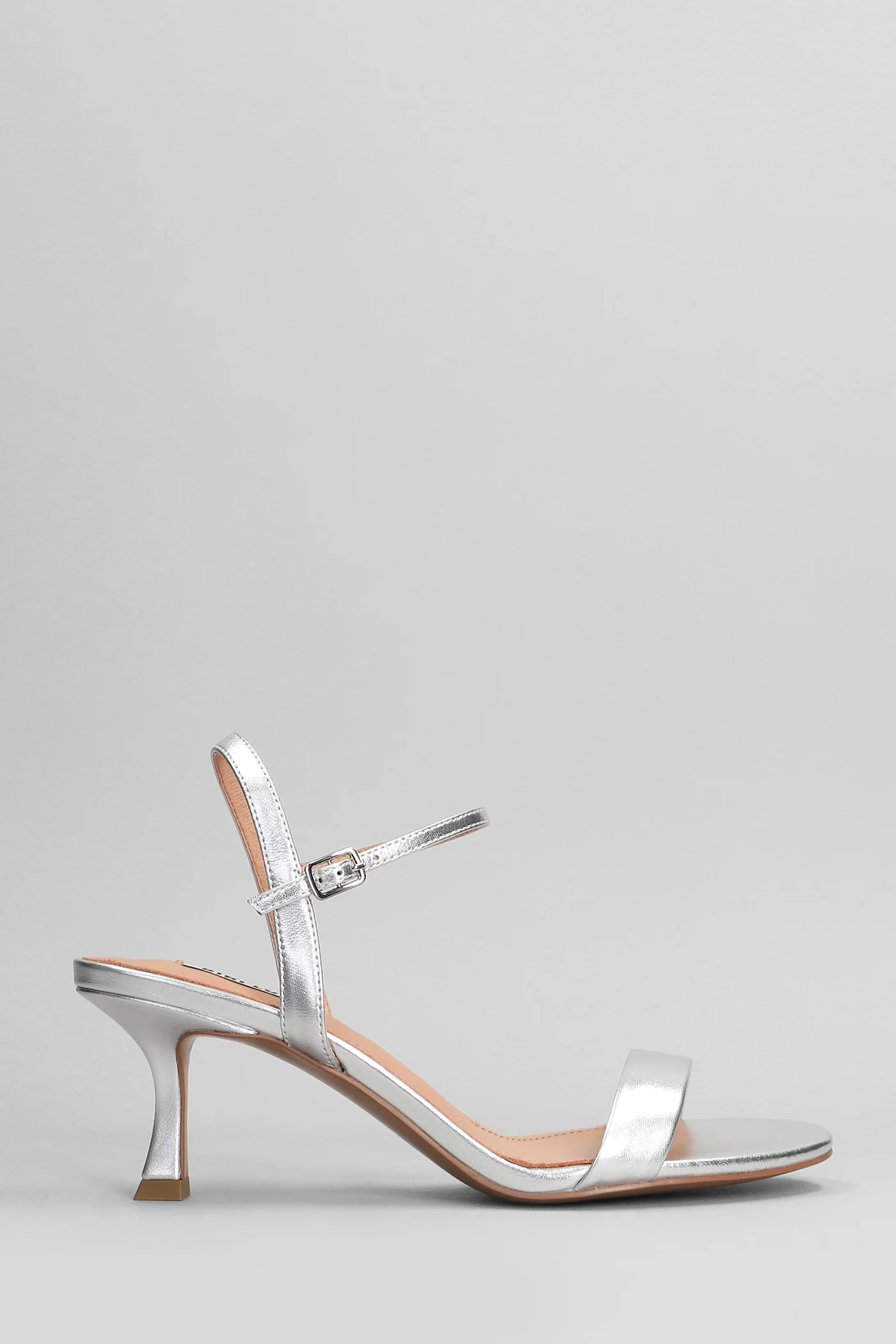 Lotus 65 Sandals in silver leather