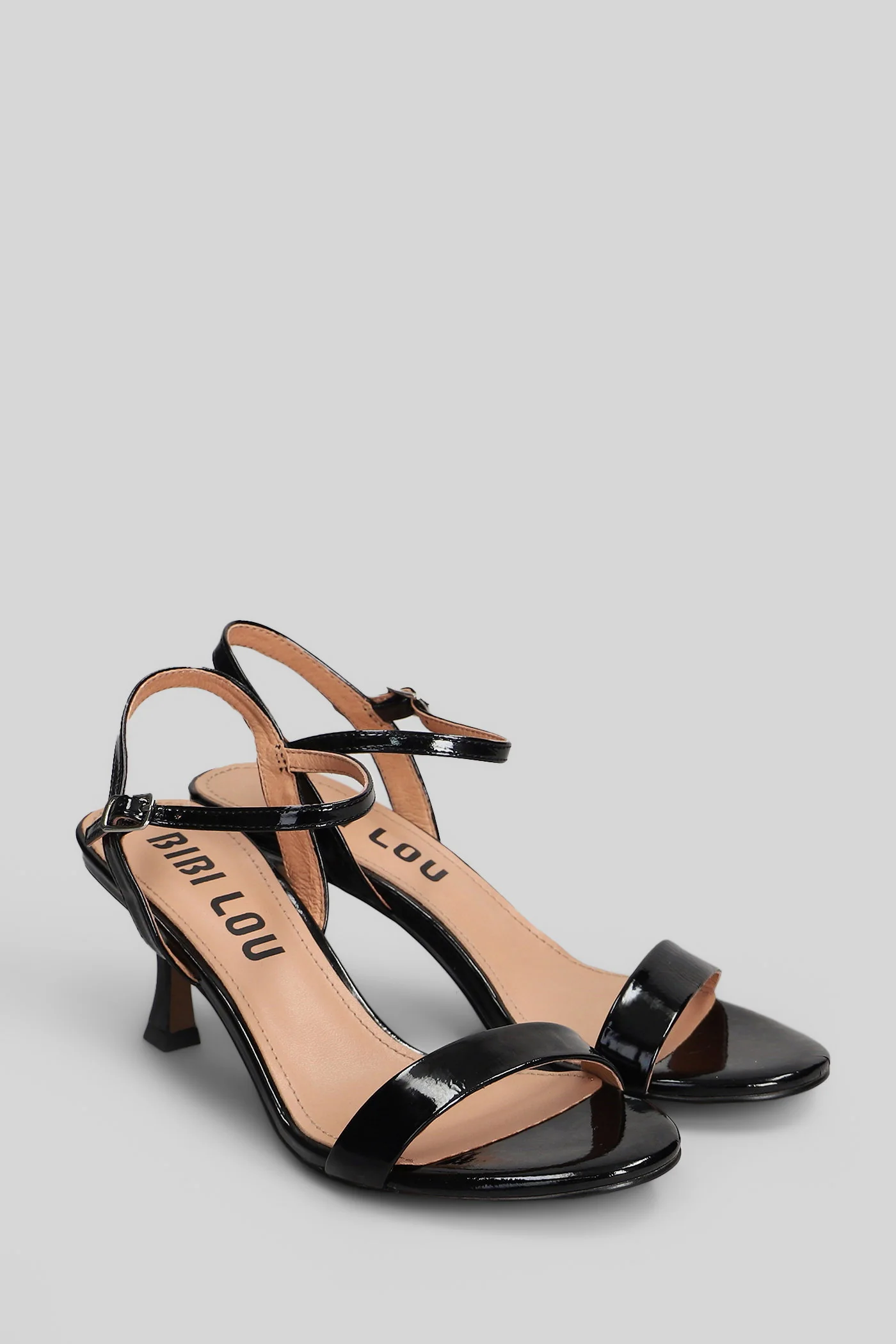 Lotus 70 Sandals in black patent leather - Image 2