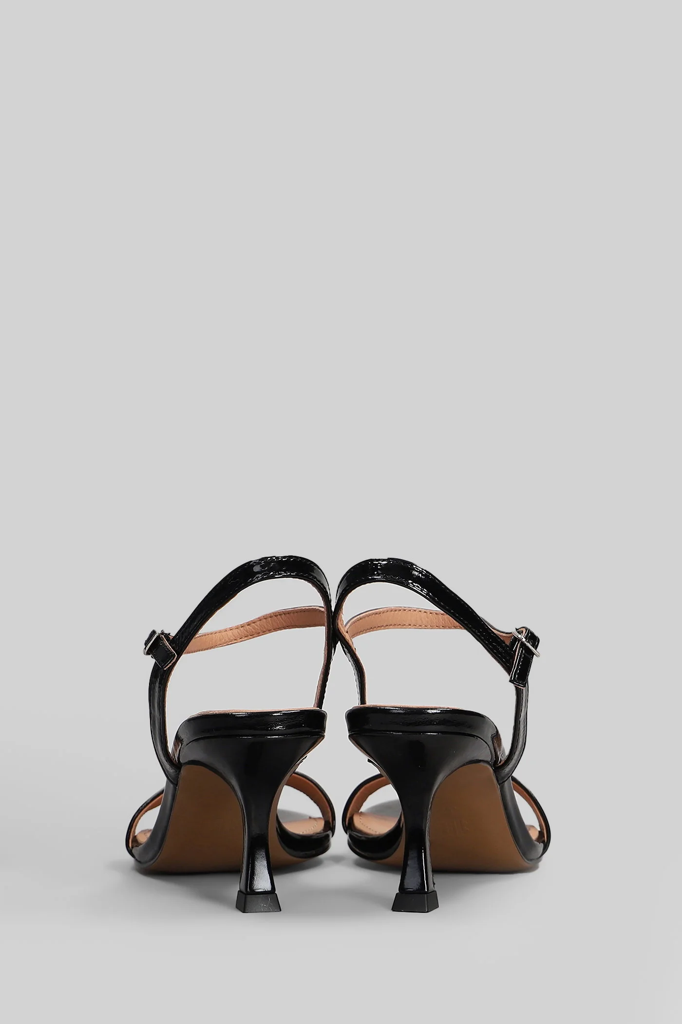 Lotus 70 Sandals in black patent leather - Image 4