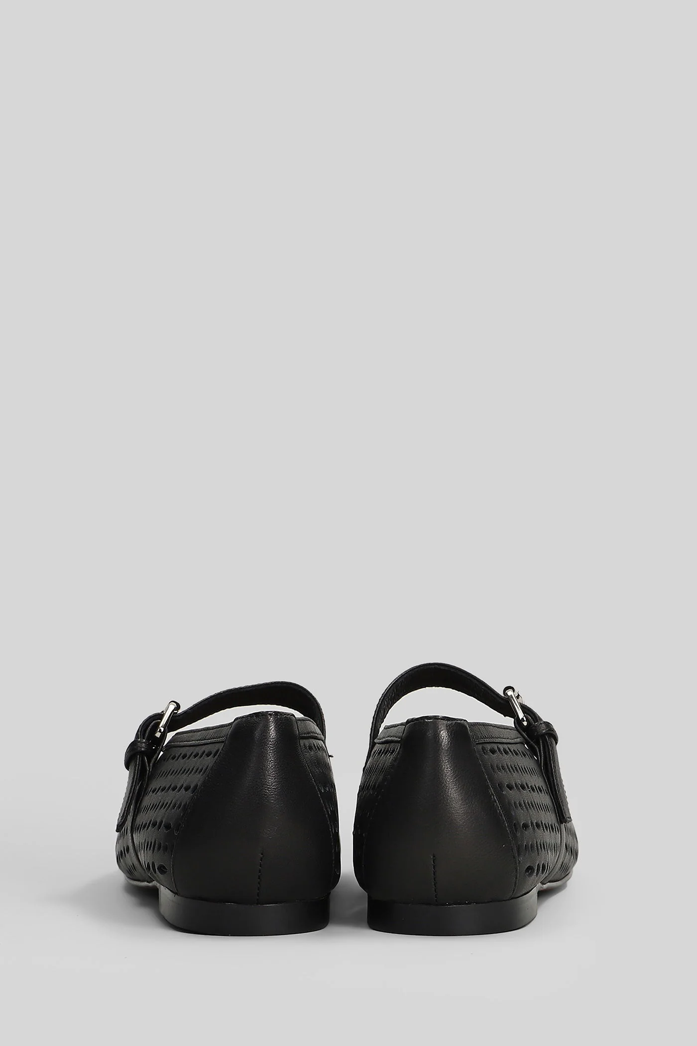 Maia Flat Ballet flats in black leather - Image 4