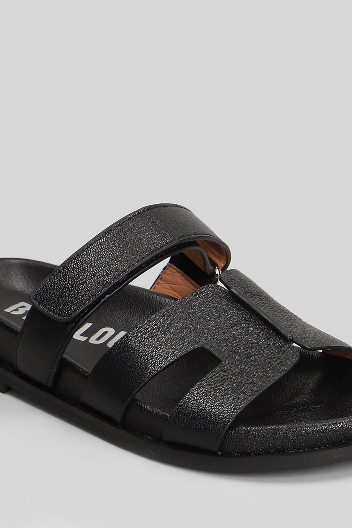 Mindy Flat Flat sandal-slipper in black leather - Image 5