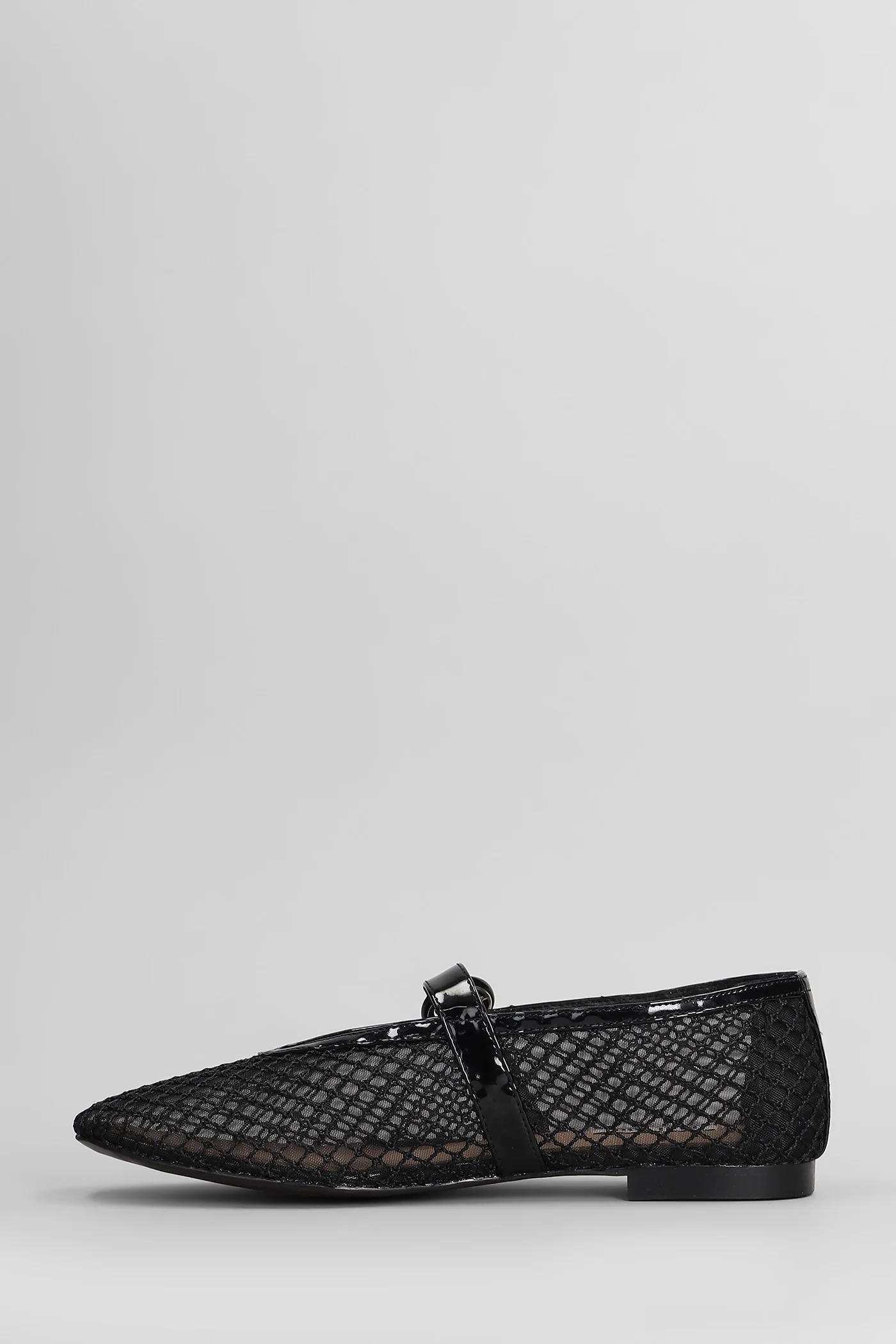 Naila Flat Ballet flats in black leather - Image 3