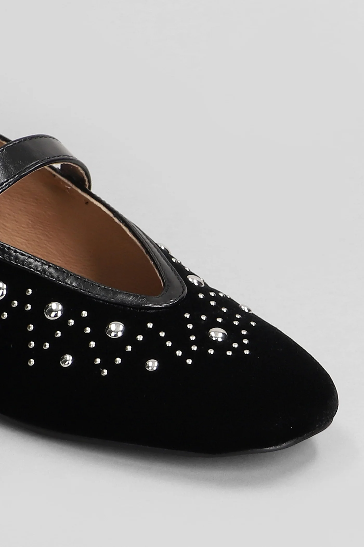 Naila Flat Ballet flats in black suede - Image 5