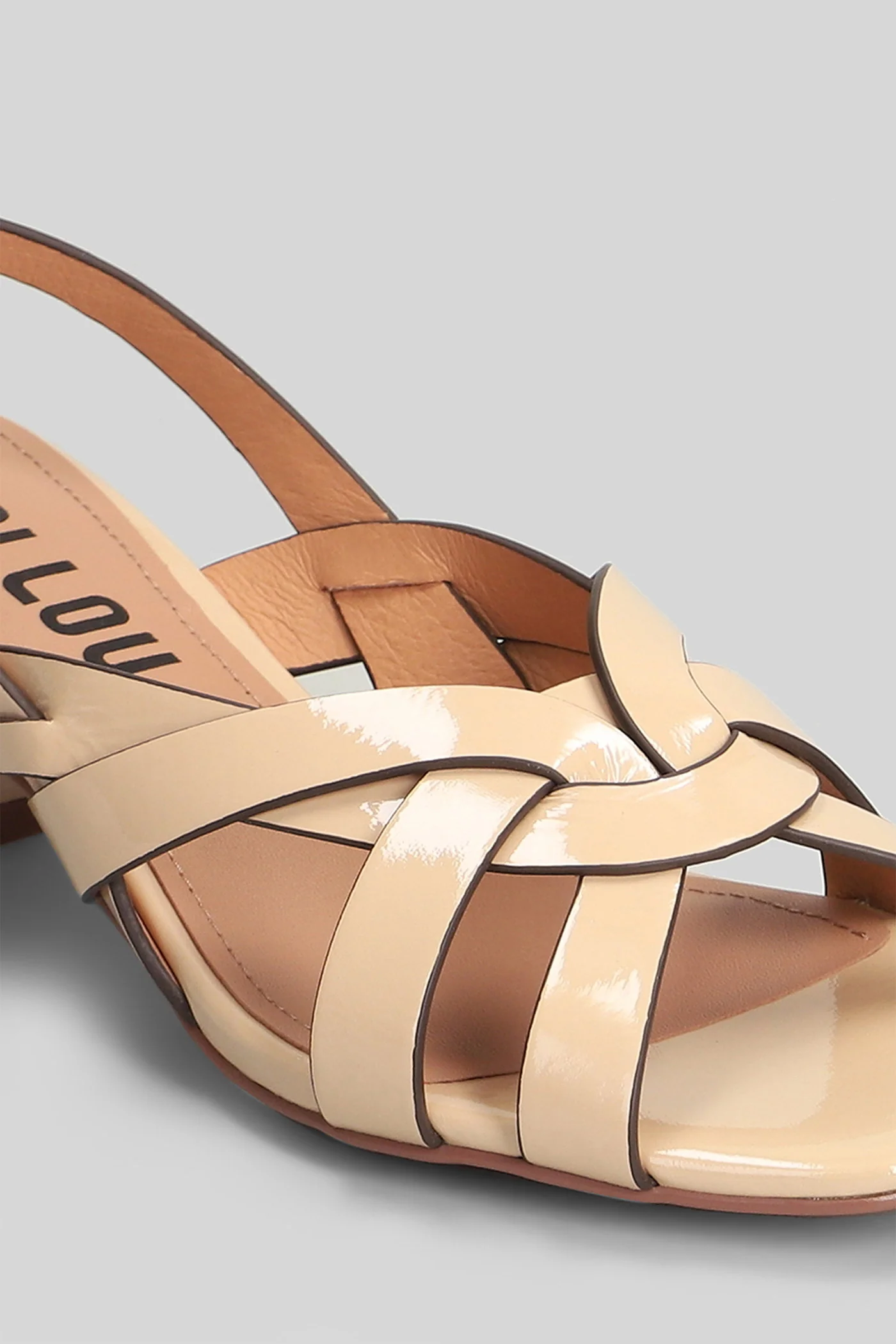 Nolia 45 Sandals in beige leather - Image 5