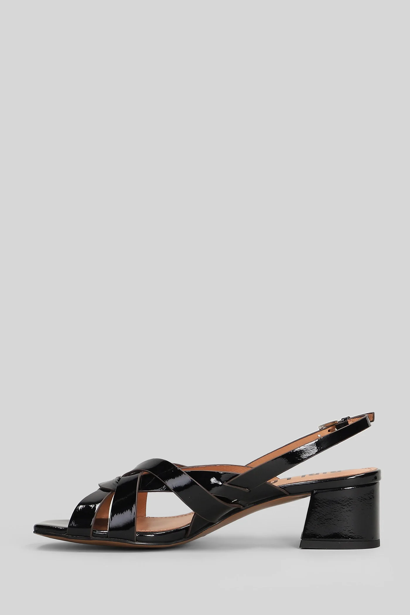Nolia 45 Sandals in black leather - Image 3