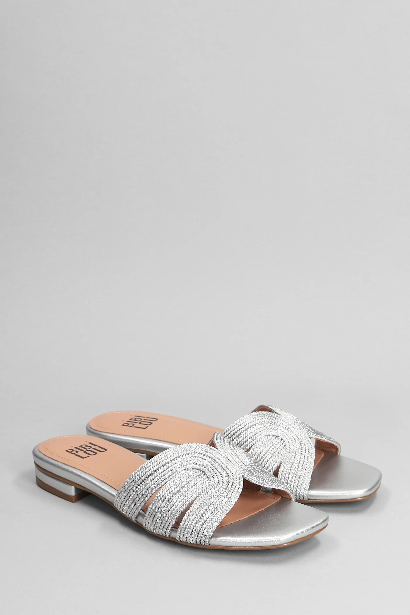 Pend Flats in silver leather - Image 2