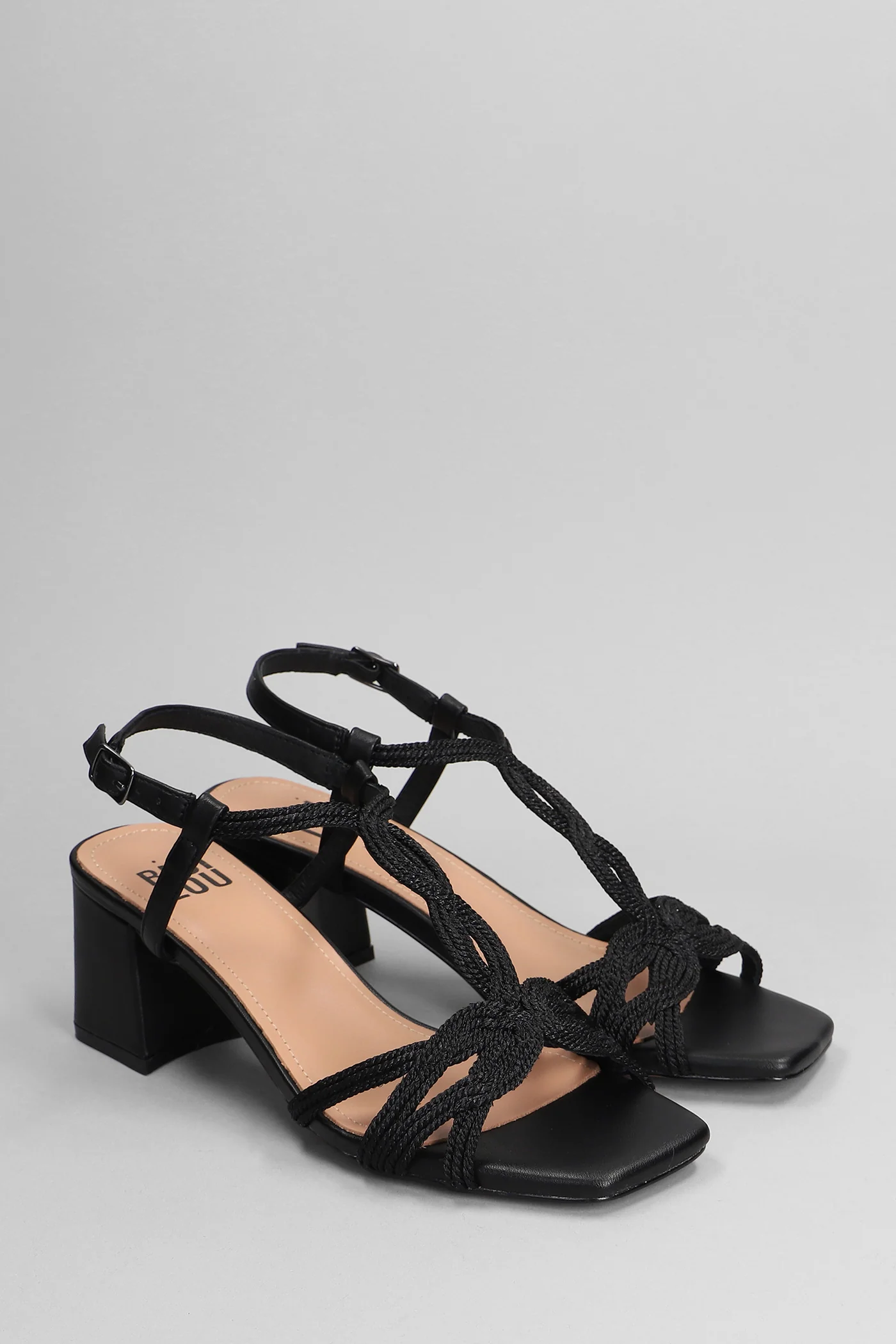 Pend Sandals in black leather - Image 2