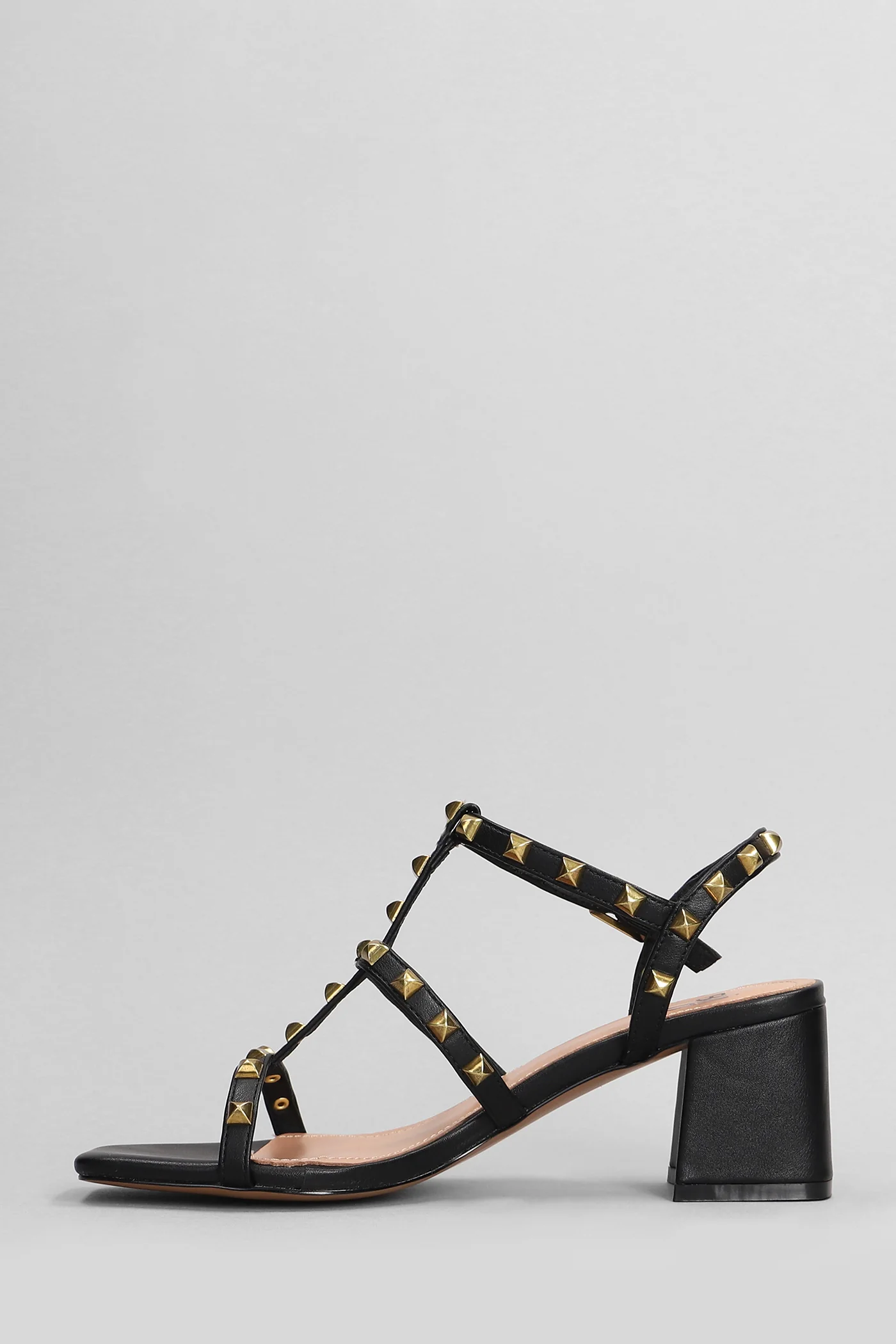 Pend Sandals in black leather - Image 3