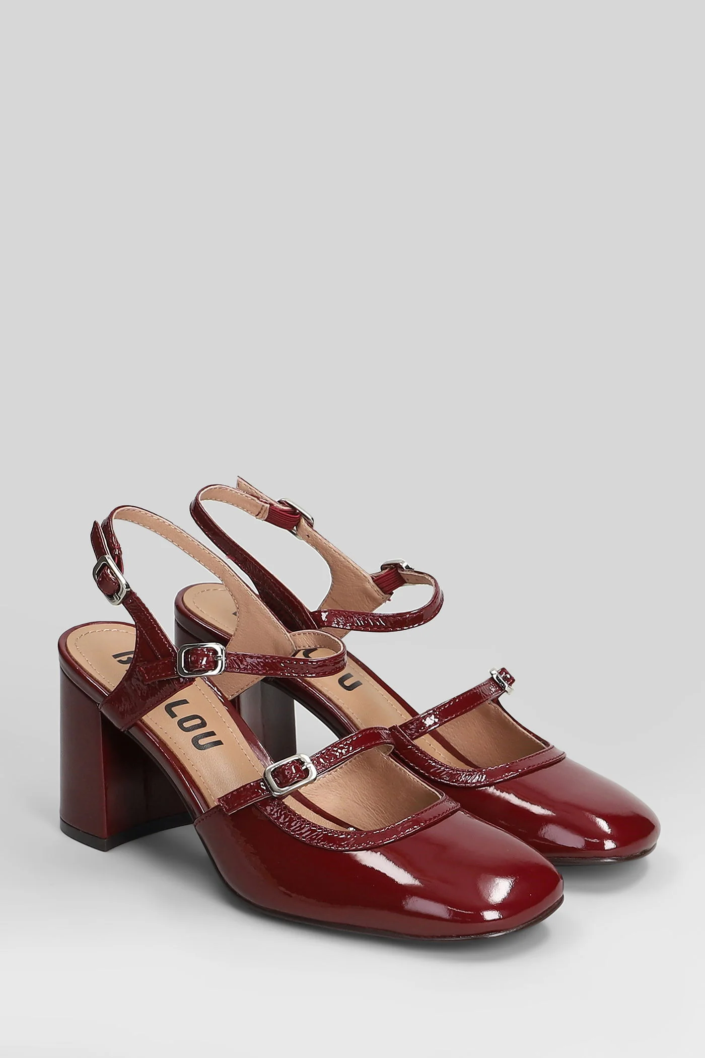 Pumps in bordeaux patent leather - Image 2