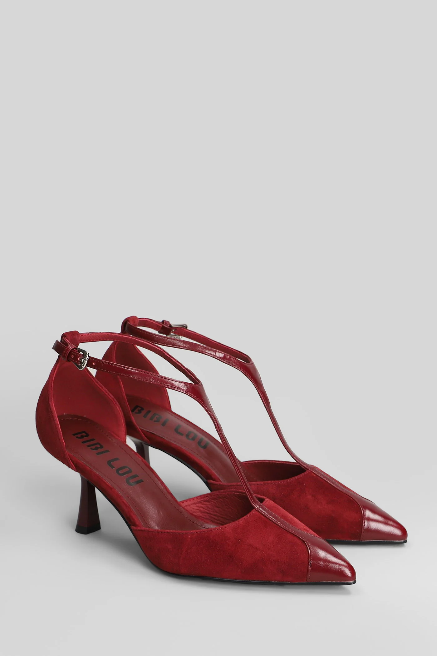 Pumps in bordeaux suede - Image 2