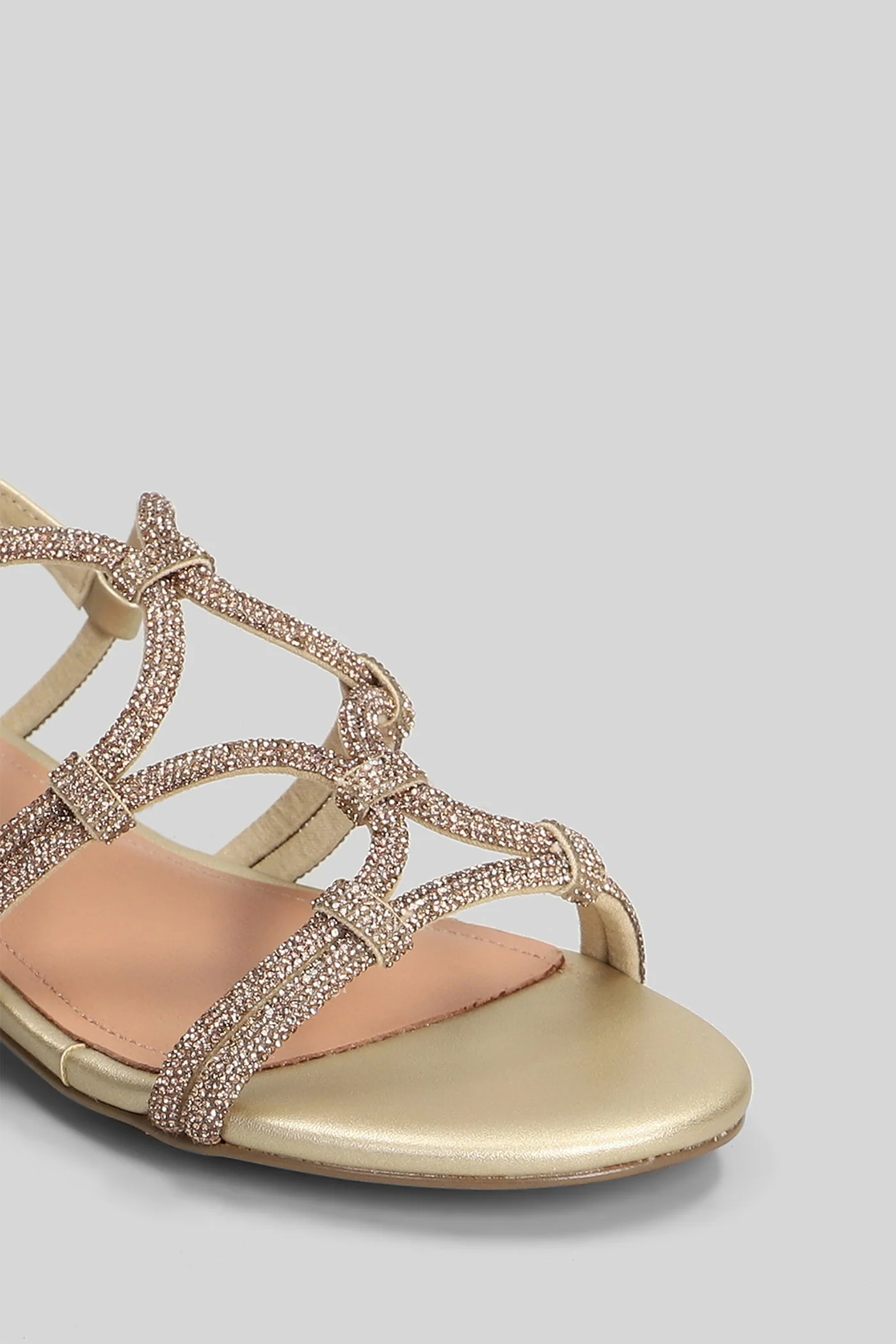 Quail Flat sandal-slipper in gold leather - Image 5
