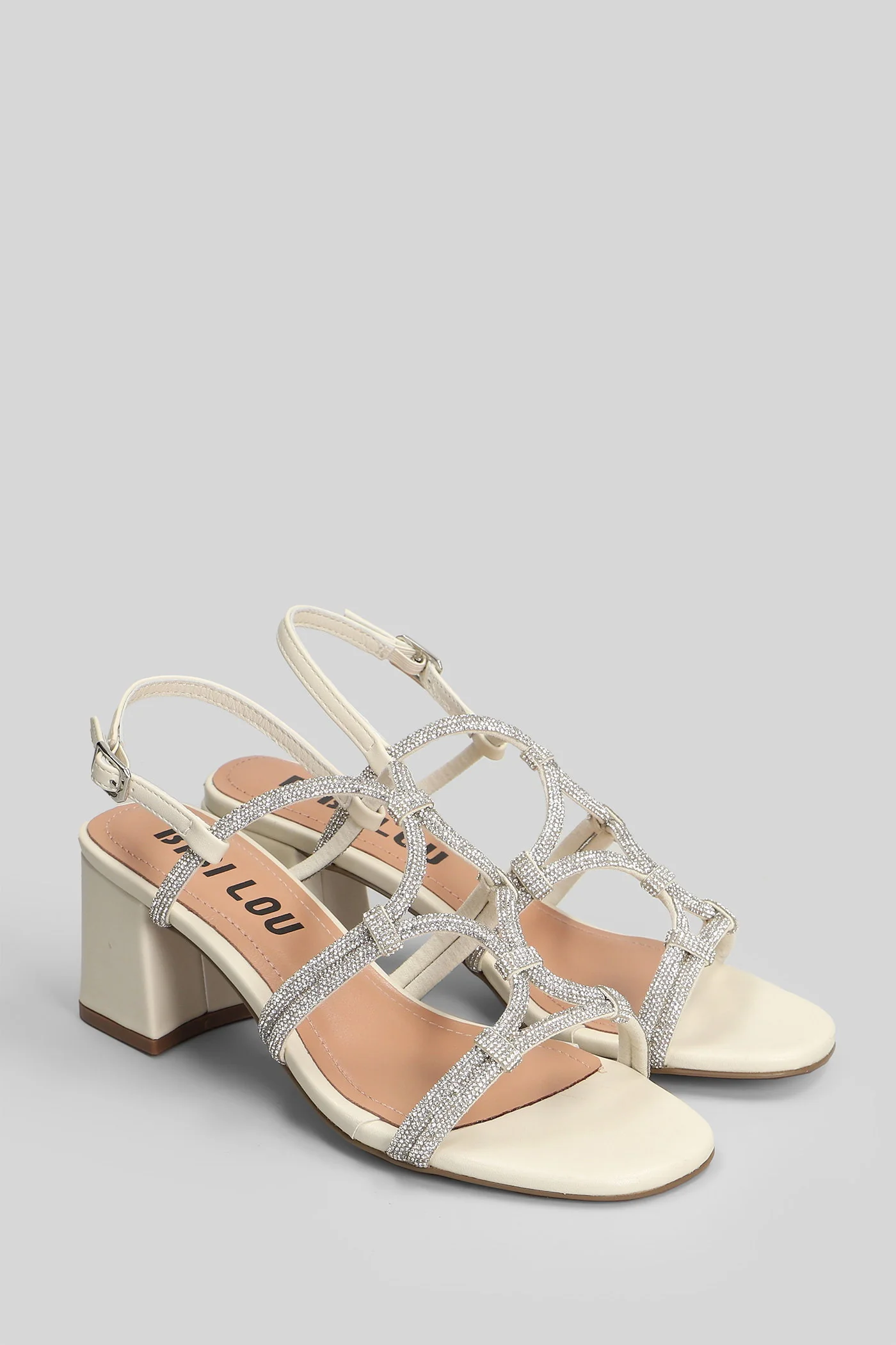 Quail Sandals in beige leather - Image 2