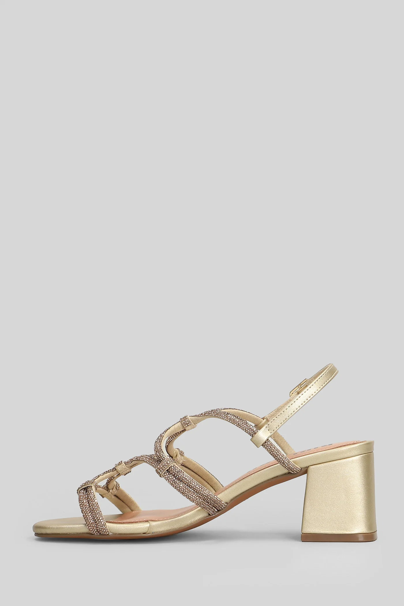 Quail Sandals in gold leather - Image 3