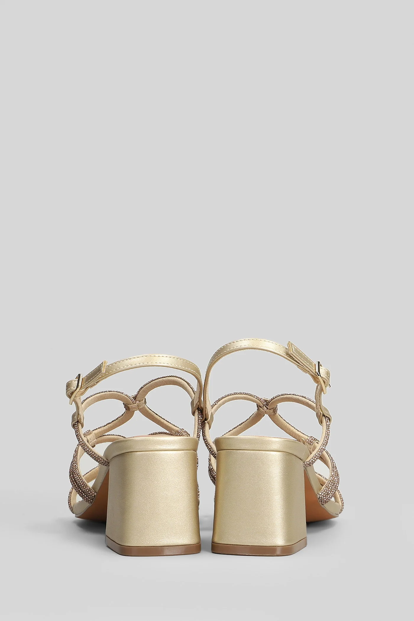 Quail Sandals in gold leather - Image 4