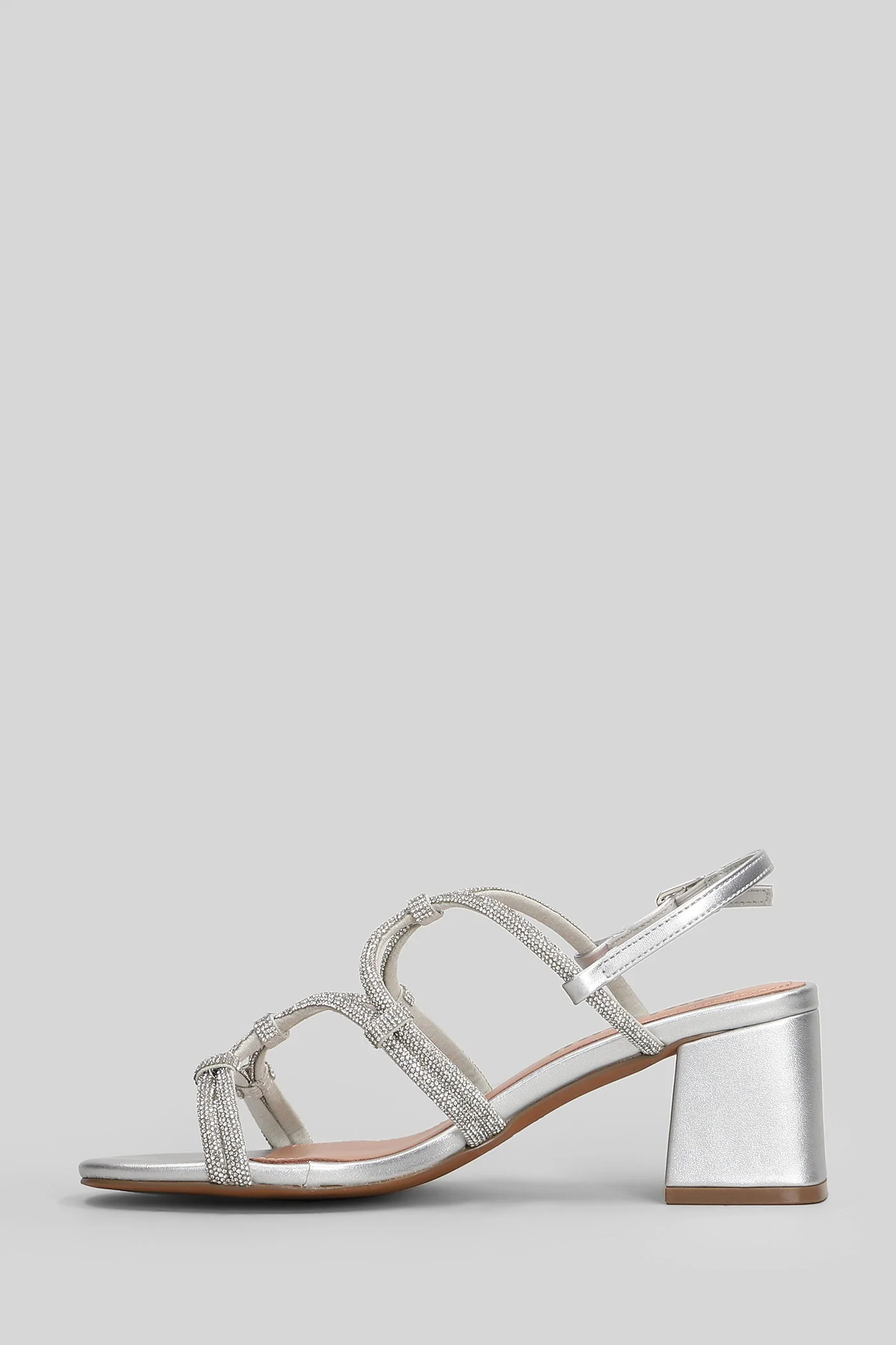 Quail Sandals in silver leather - Image 3