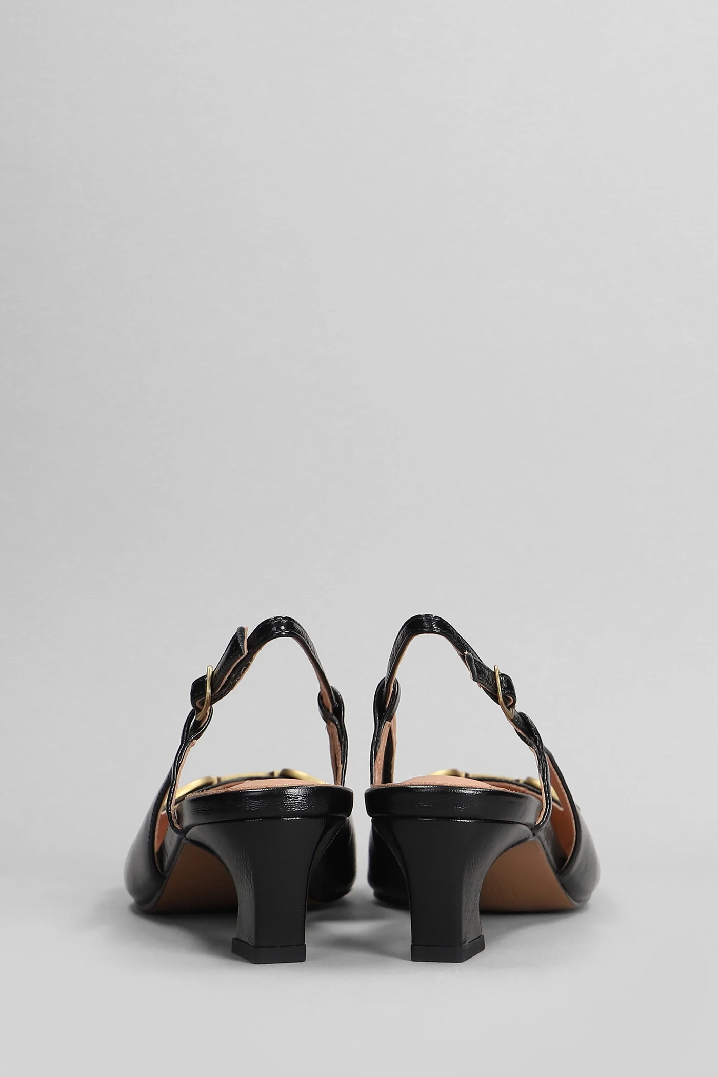 Renee 55 Pumps in black leather - Image 4