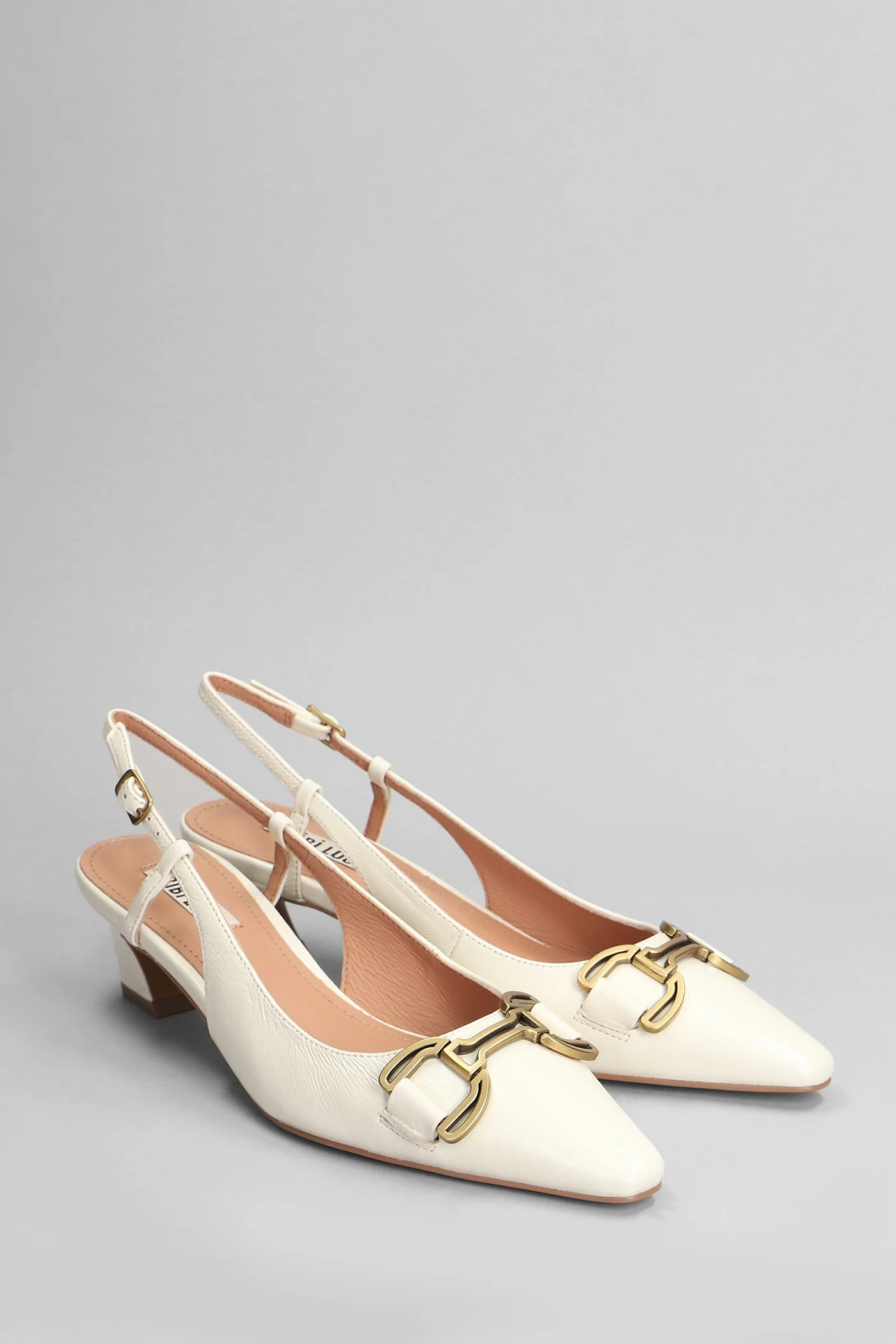 Renee 55 Pumps in white leather - Image 2