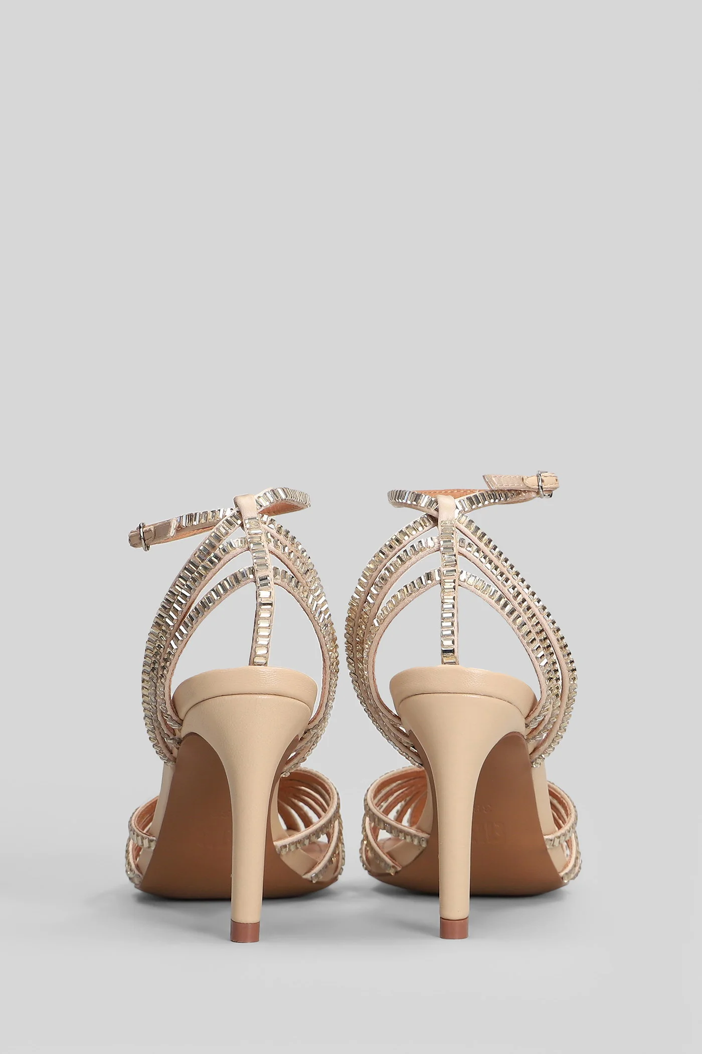 Serabi 90 Sandals in beige leather - Image 4