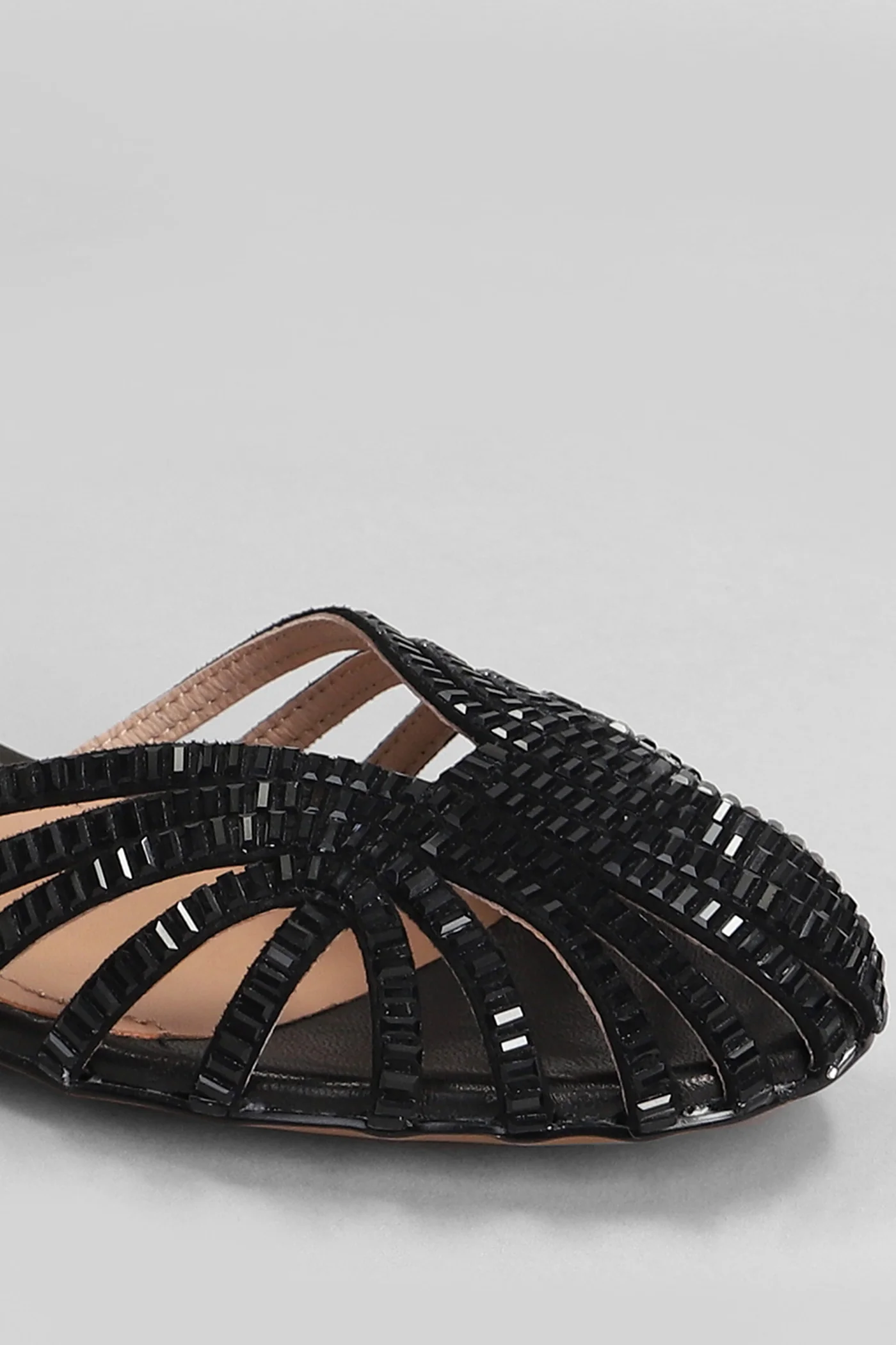 Serabi Flats in black leather - Image 5