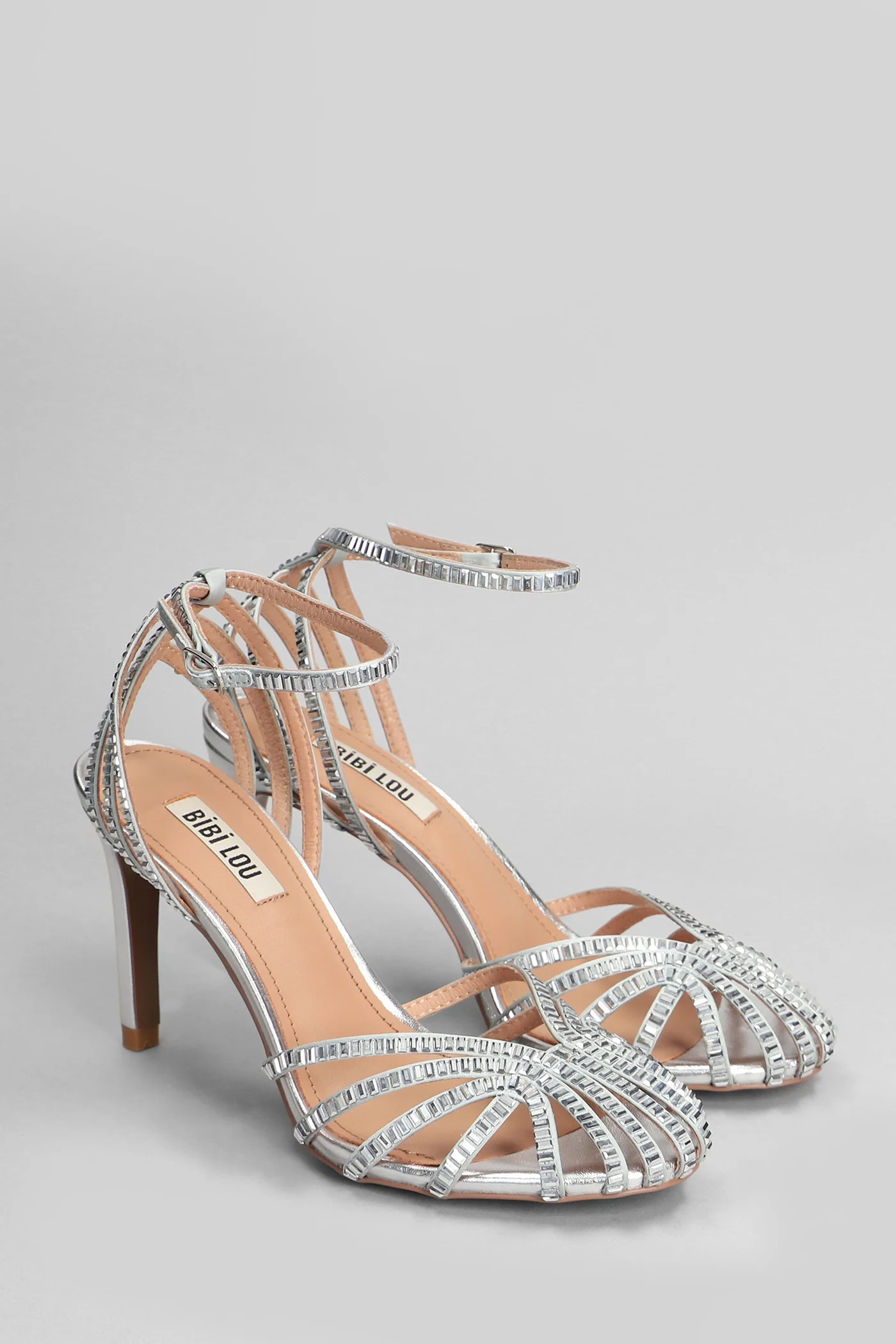 Sernik Sandals in silver leather - Image 2