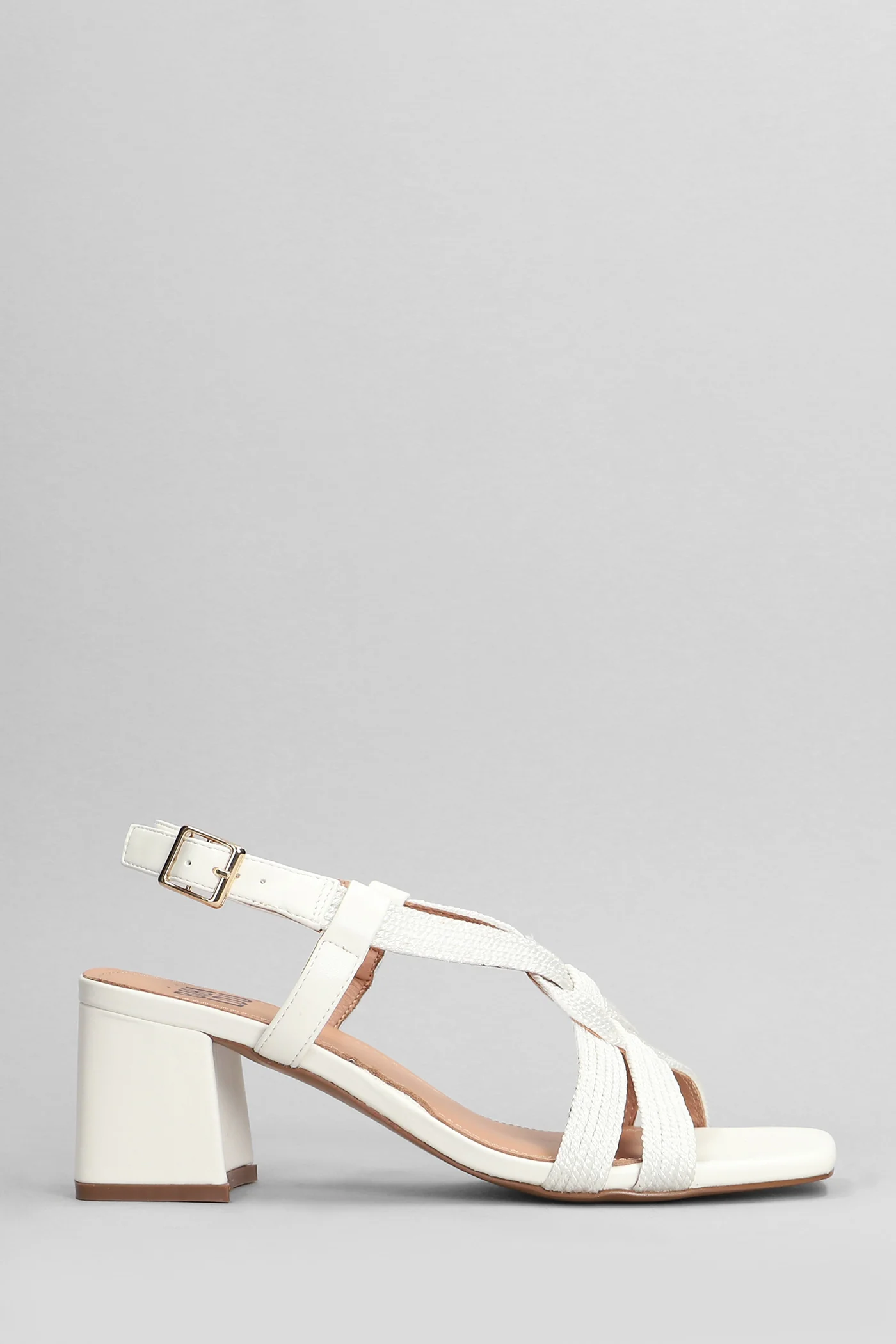 Setsuko Sandals in beige leather