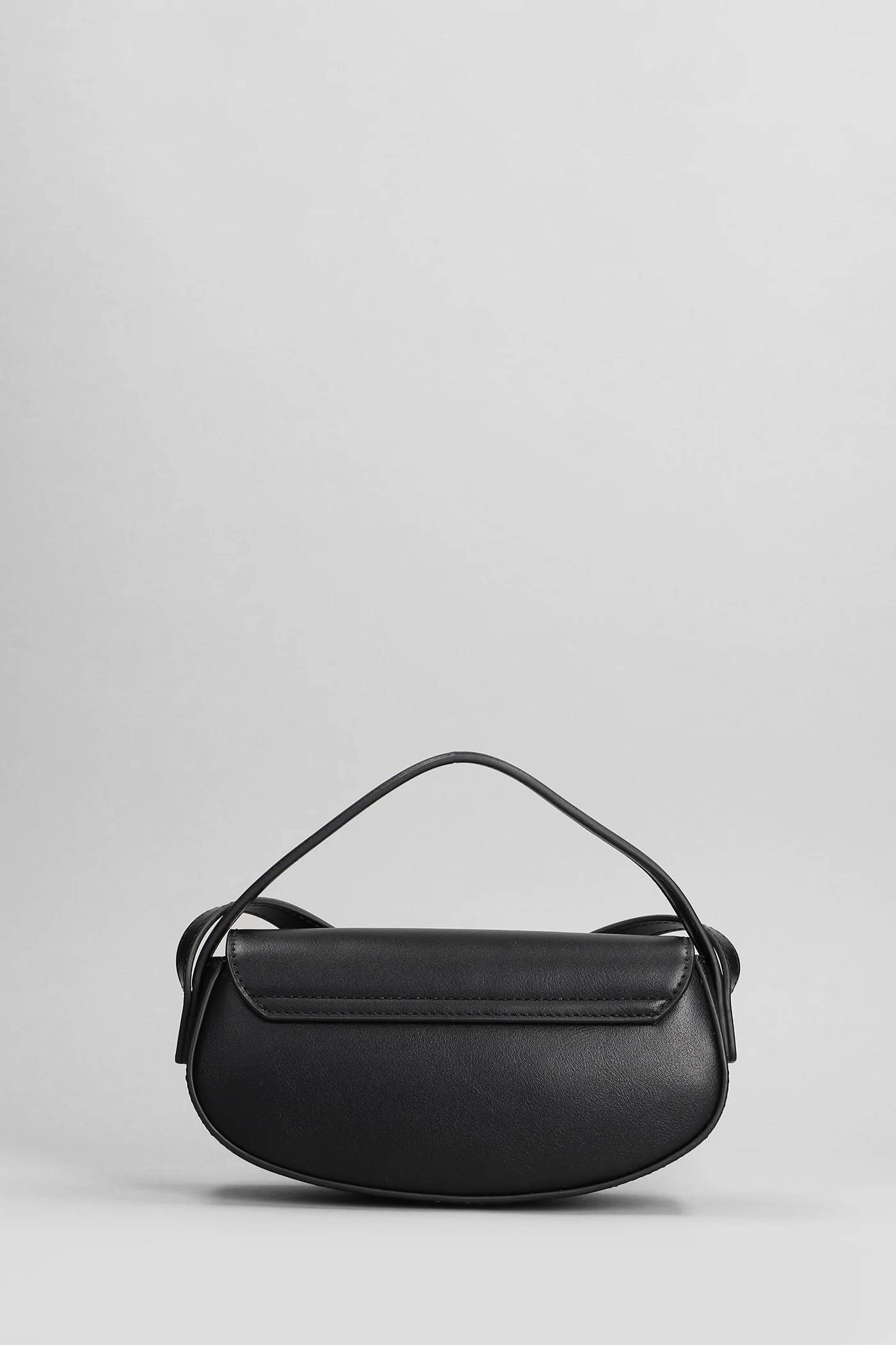 Shoulder bag in black leather - Image 3