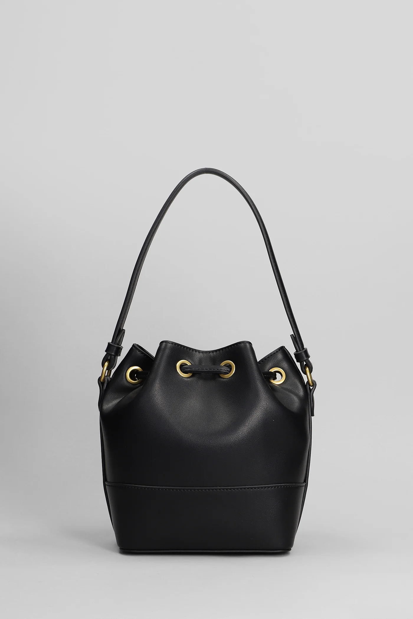 Shoulder bag in black leather - Image 3