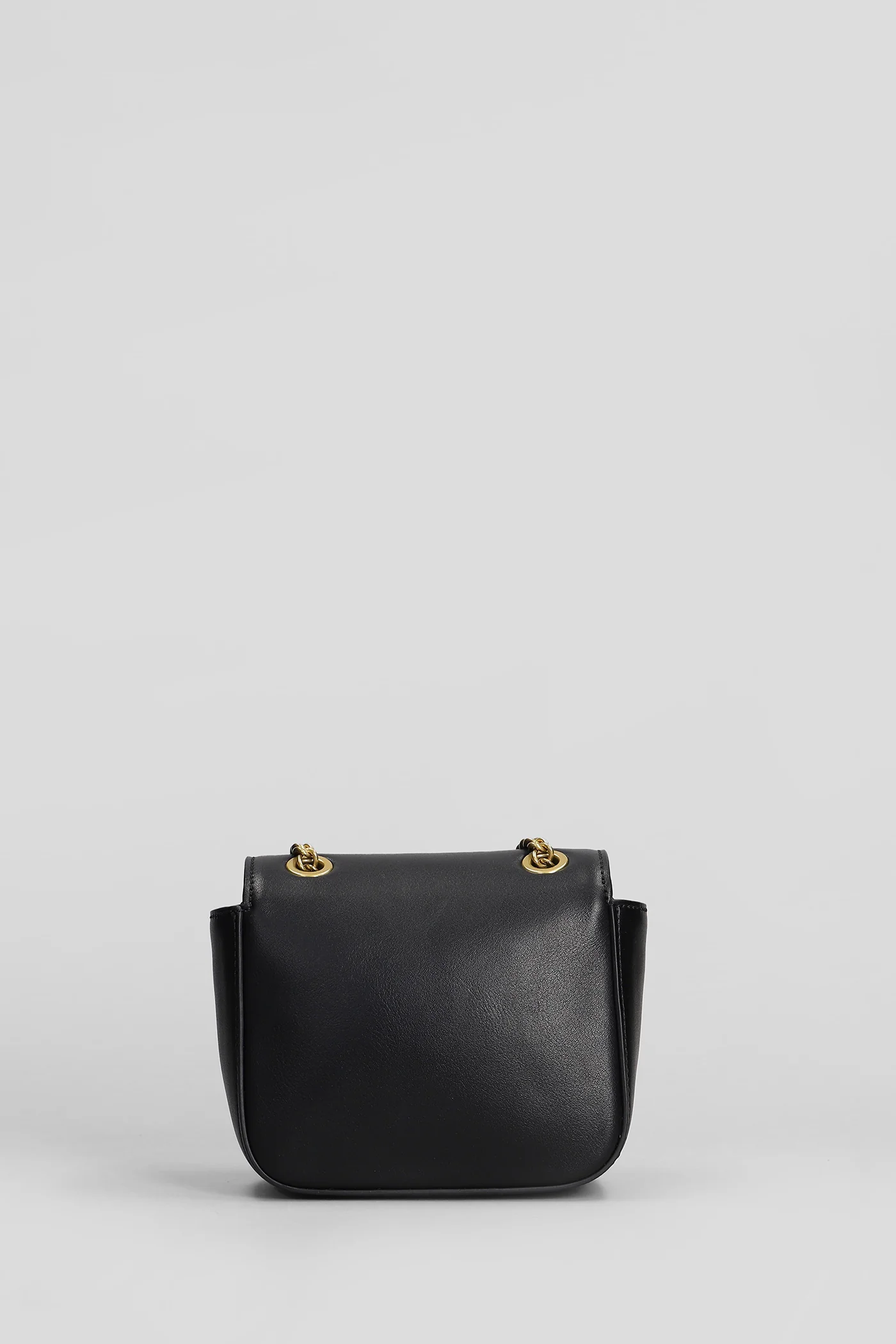 Shoulder bag in black leather - Image 3
