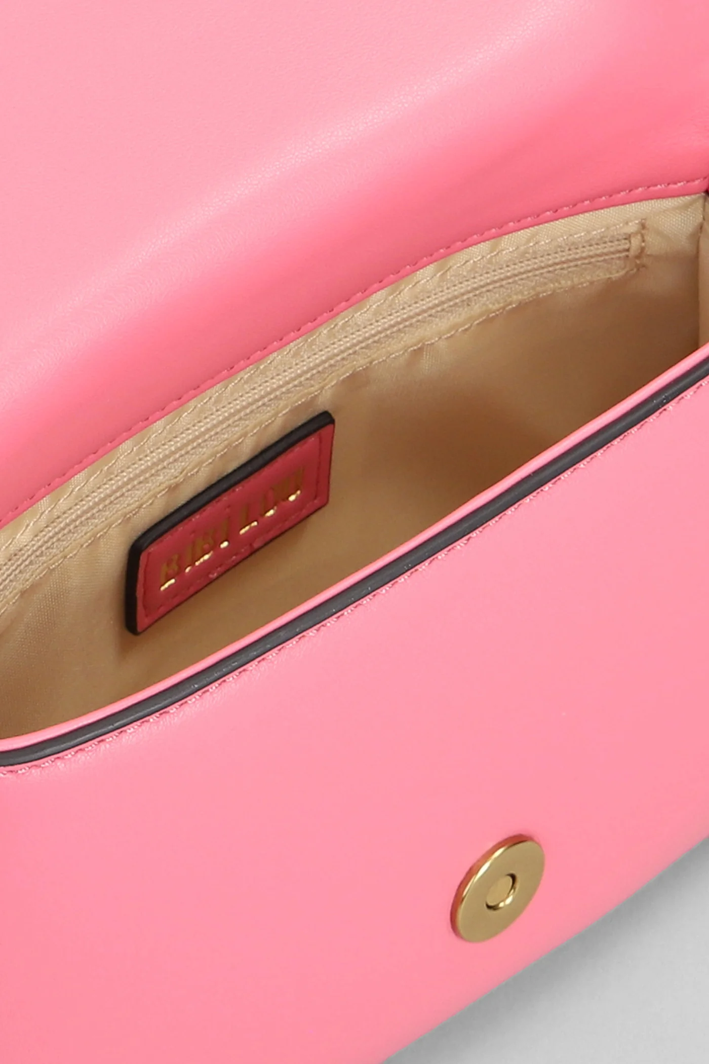 Shoulder bag in rose-pink leather - Image 4