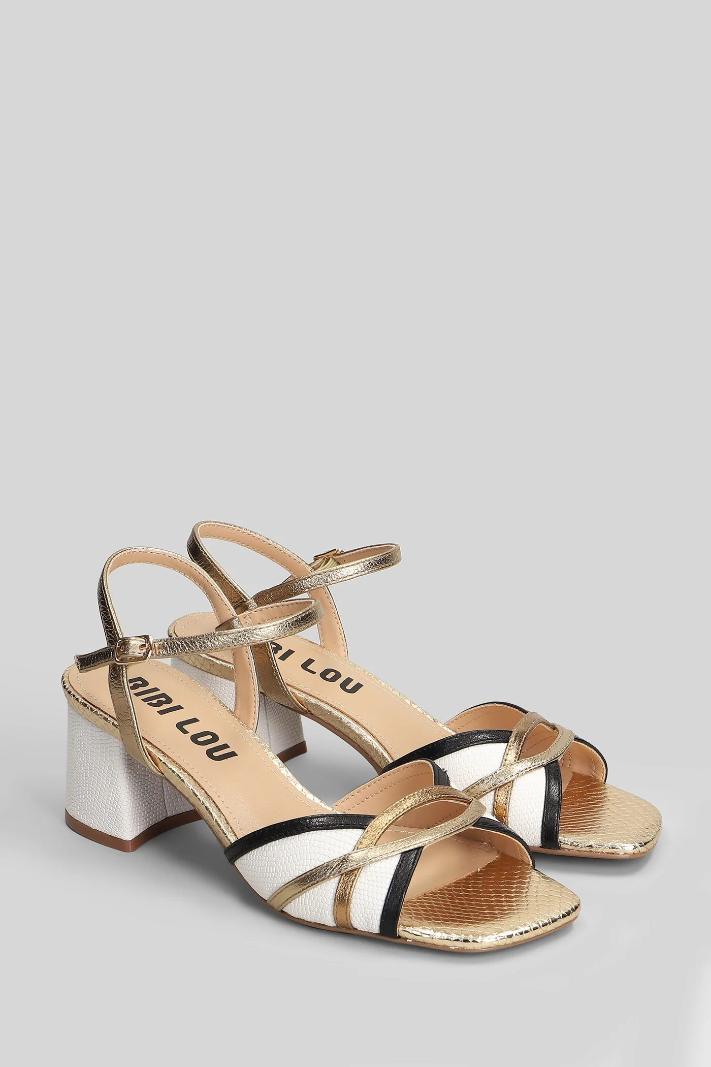 Silou Sandals in white leather - Image 2