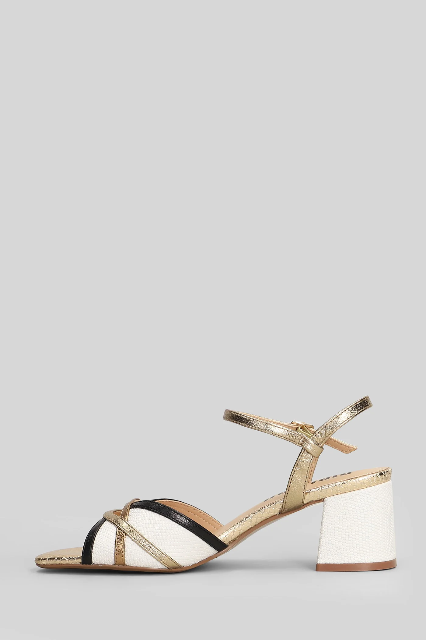 Silou Sandals in white leather - Image 3