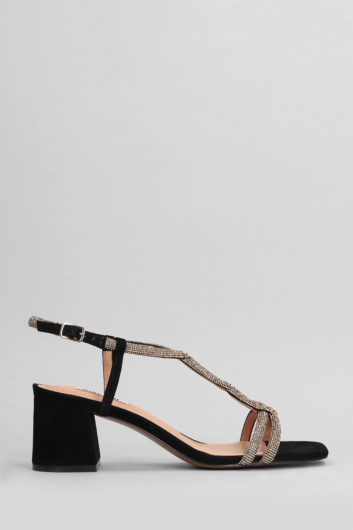 Tansy 60 Sandals in black suede