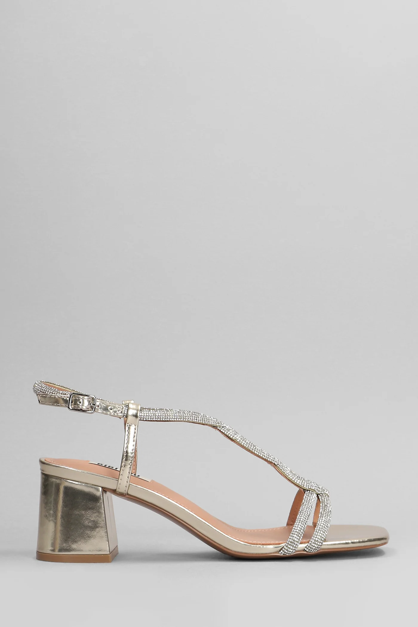 Tansy 60 Sandals in gold leather