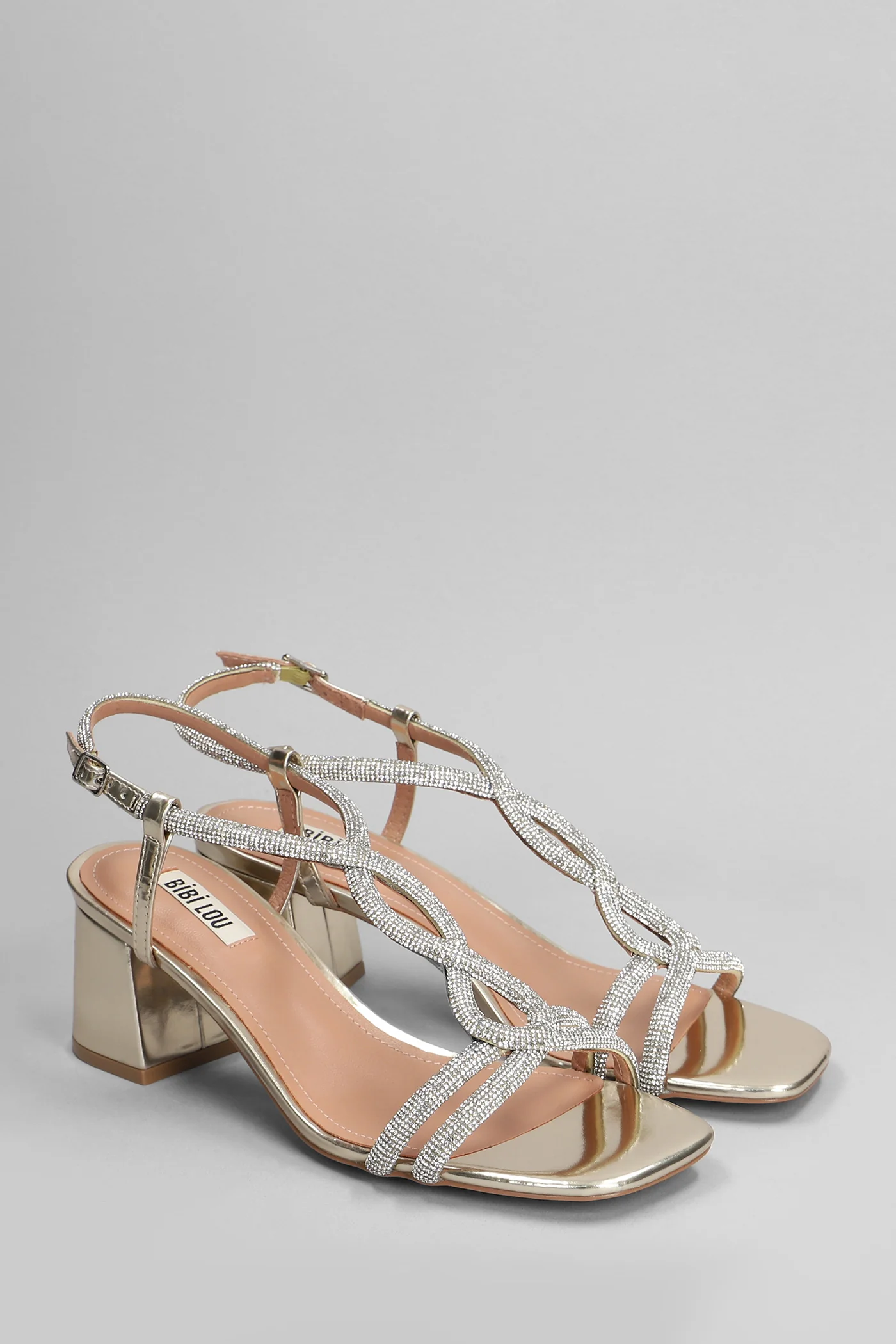 Tansy 60 Sandals in gold leather - Image 2