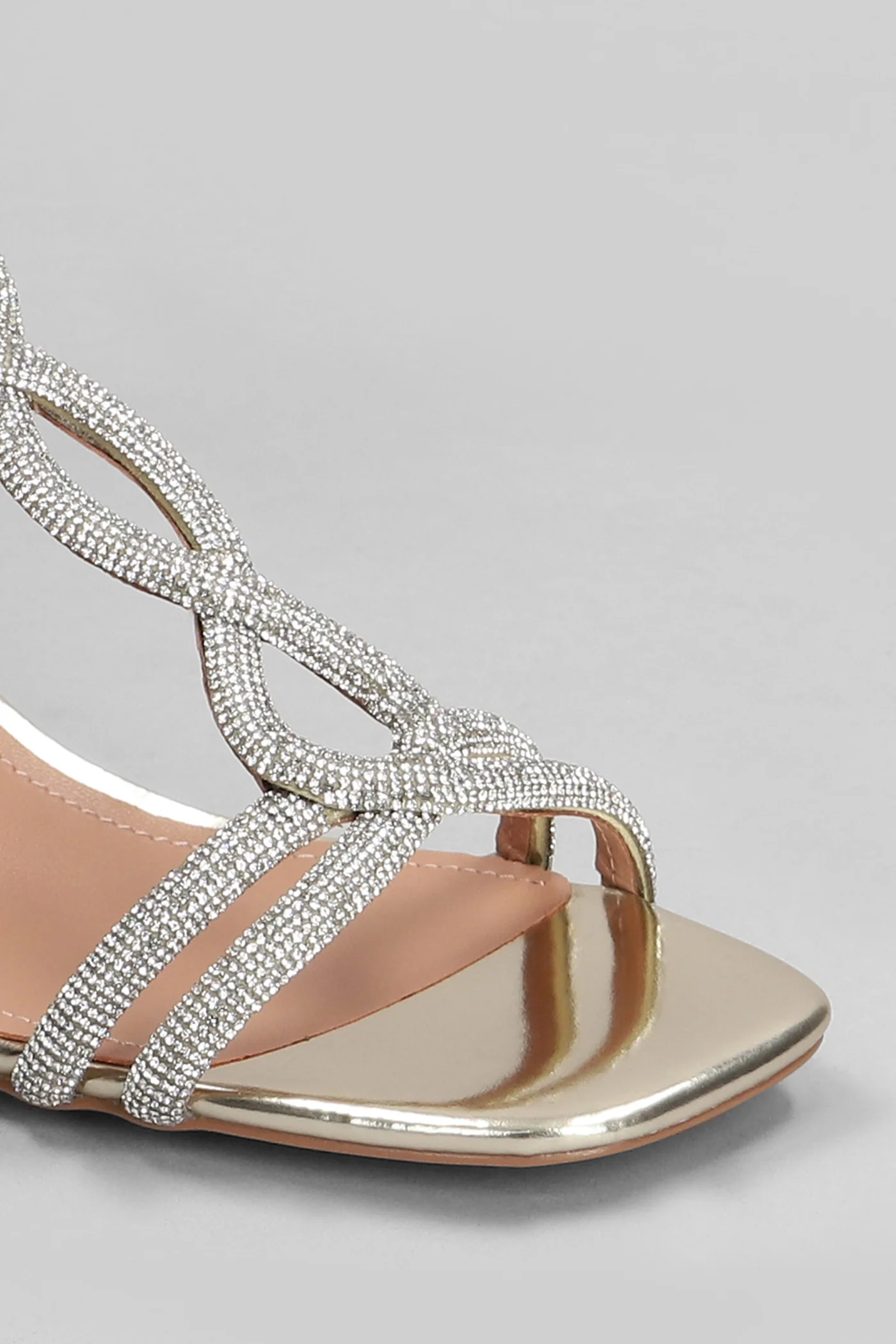 Tansy 60 Sandals in gold leather - Image 5