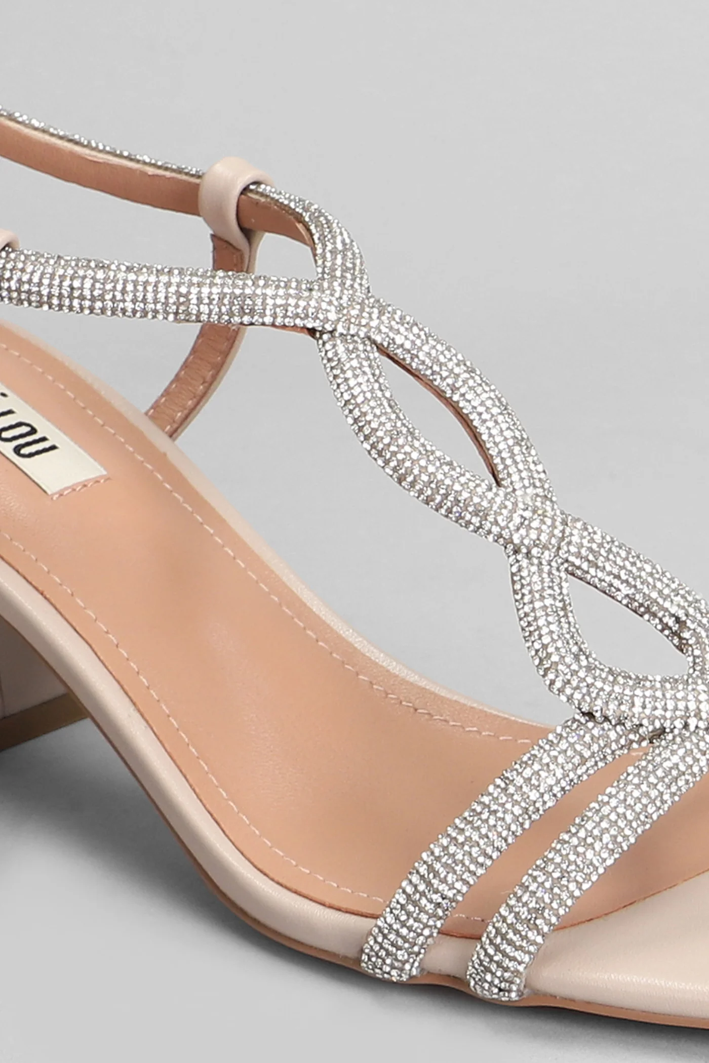 Tansy 60 Sandals in powder leather - Image 5